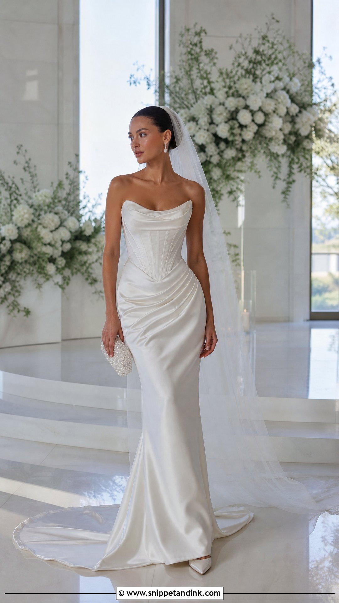 Satin Column Mugler Wedding Dress - Snippet and Ink - 20 Mugler Wedding Dress Ideas