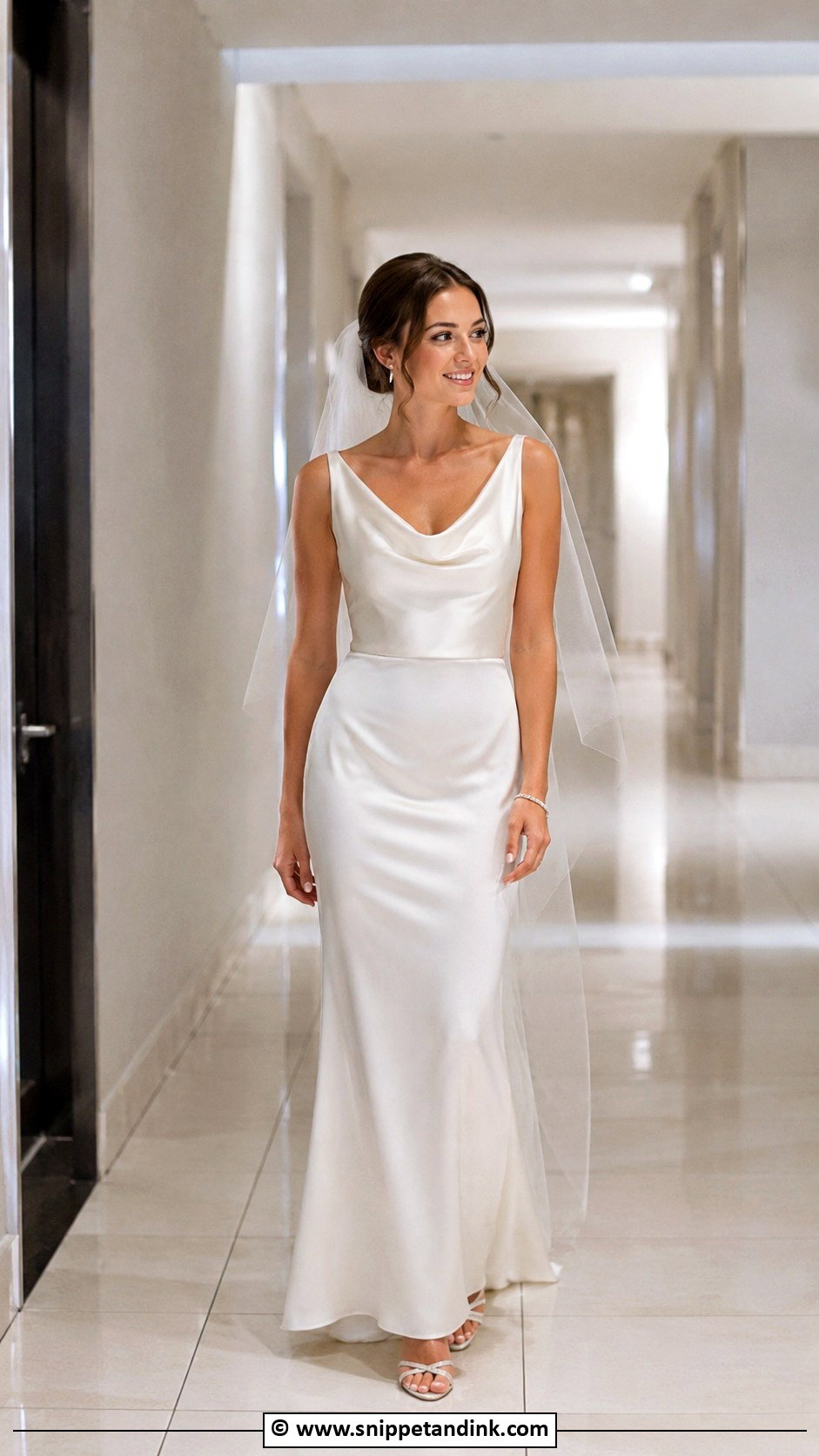 Satin Column Wedding Dress - Snippet and Ink - 25 Column Wedding Dress Ideas