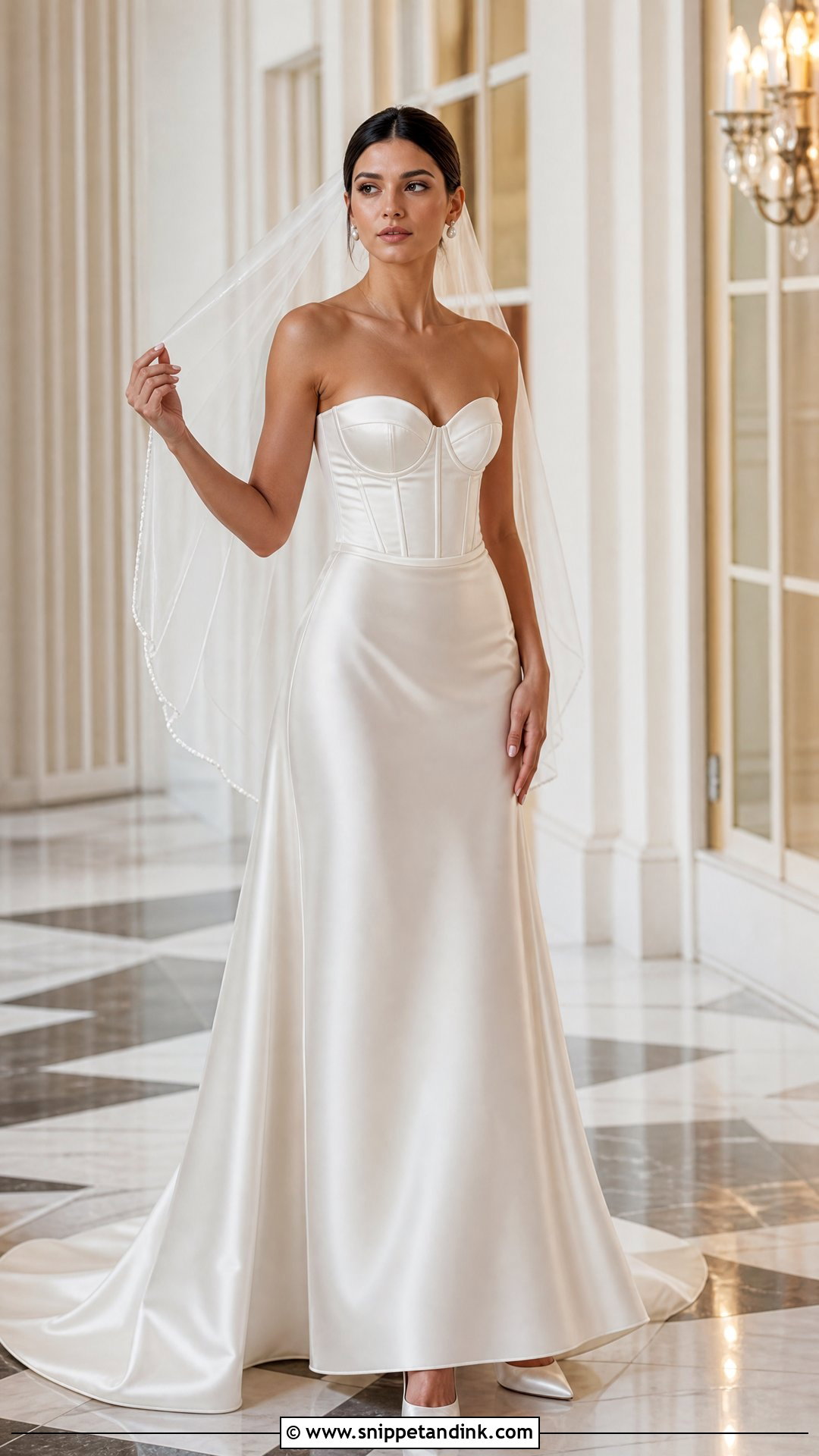 Satin Corset Top Wedding Dress - Snippet and Ink - 25 Wedding Dress Corset Top Ideas