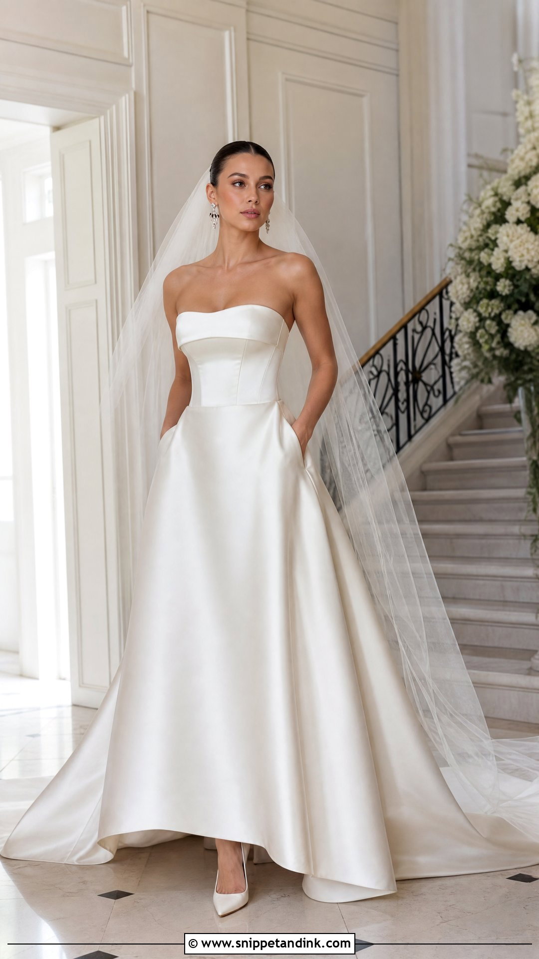 Satin Corset Top With A Line Wedding Skirt - Snippet and Ink - 20 Wedding Skirt Separate Ideas