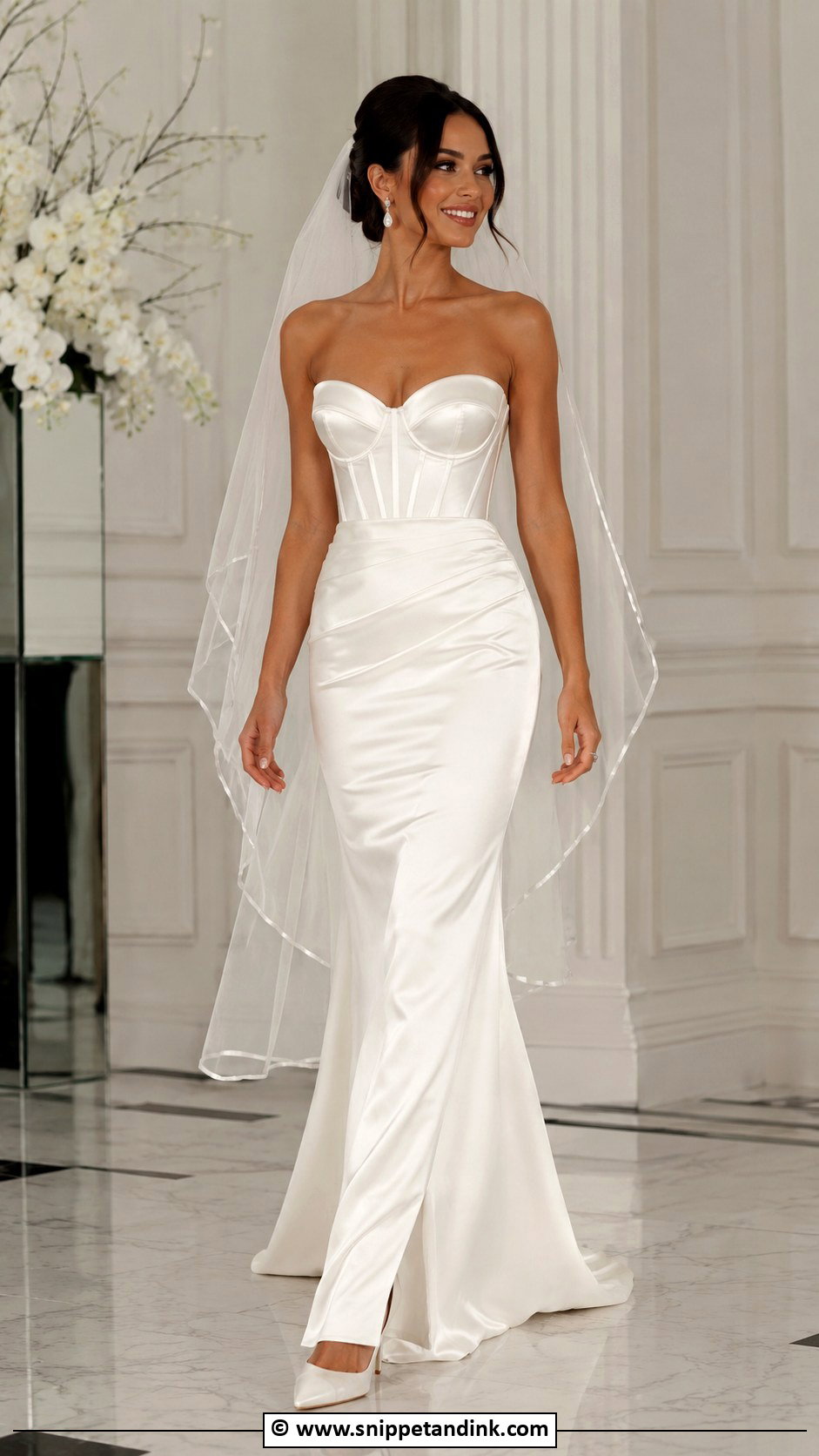 Satin Corset Wedding Dress - Snippet and Ink - 30 2 Piece Wedding Dress Ideas