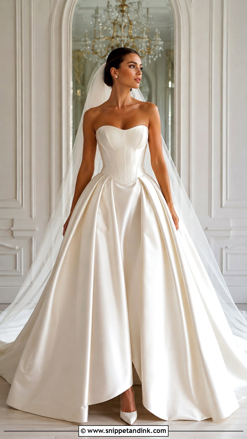 Satin Corset Wedding Dress Ballgown - Snippet and Ink - 25 Corset Wedding Dress Ballgown Ideas