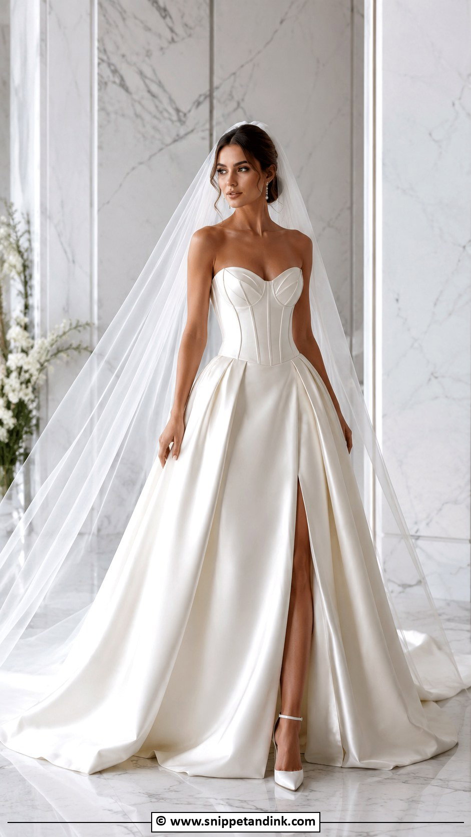 Satin Corset Wedding Dress - Snippet and Ink - 25 Elegant Satin Wedding Dress Ideas