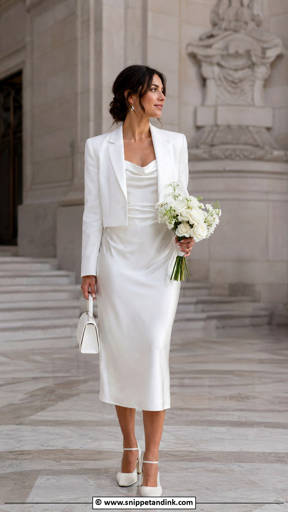 Satin Courthouse Wedding Dress - Snippet and Ink - 35 Satin Wedding Dress Ideas