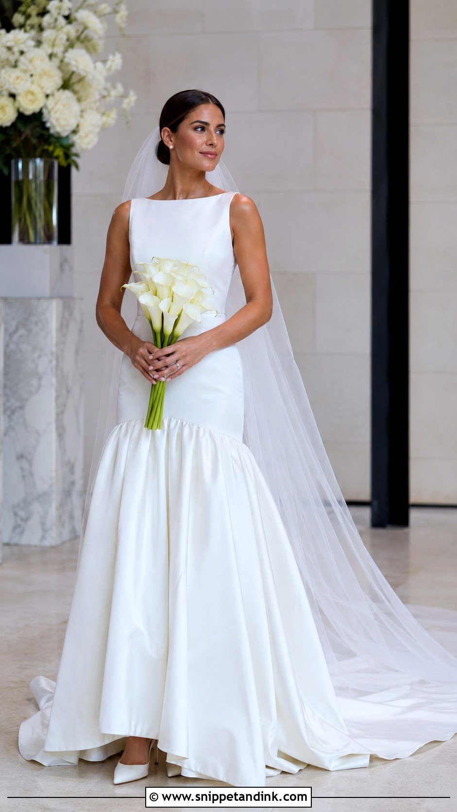 Satin Drop Waist Couture Wedding Dress - Snippet and Ink - 20 Hey Couture Wedding Dress Ideas