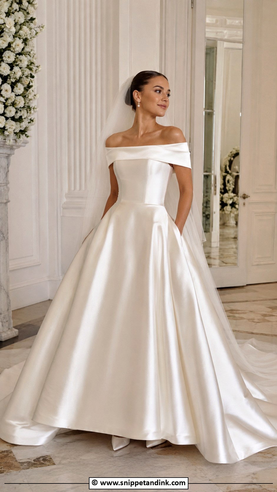 Satin Fairytale Wedding Dress - Snippet and Ink - 30 Fairytale Wedding Dress Ideas