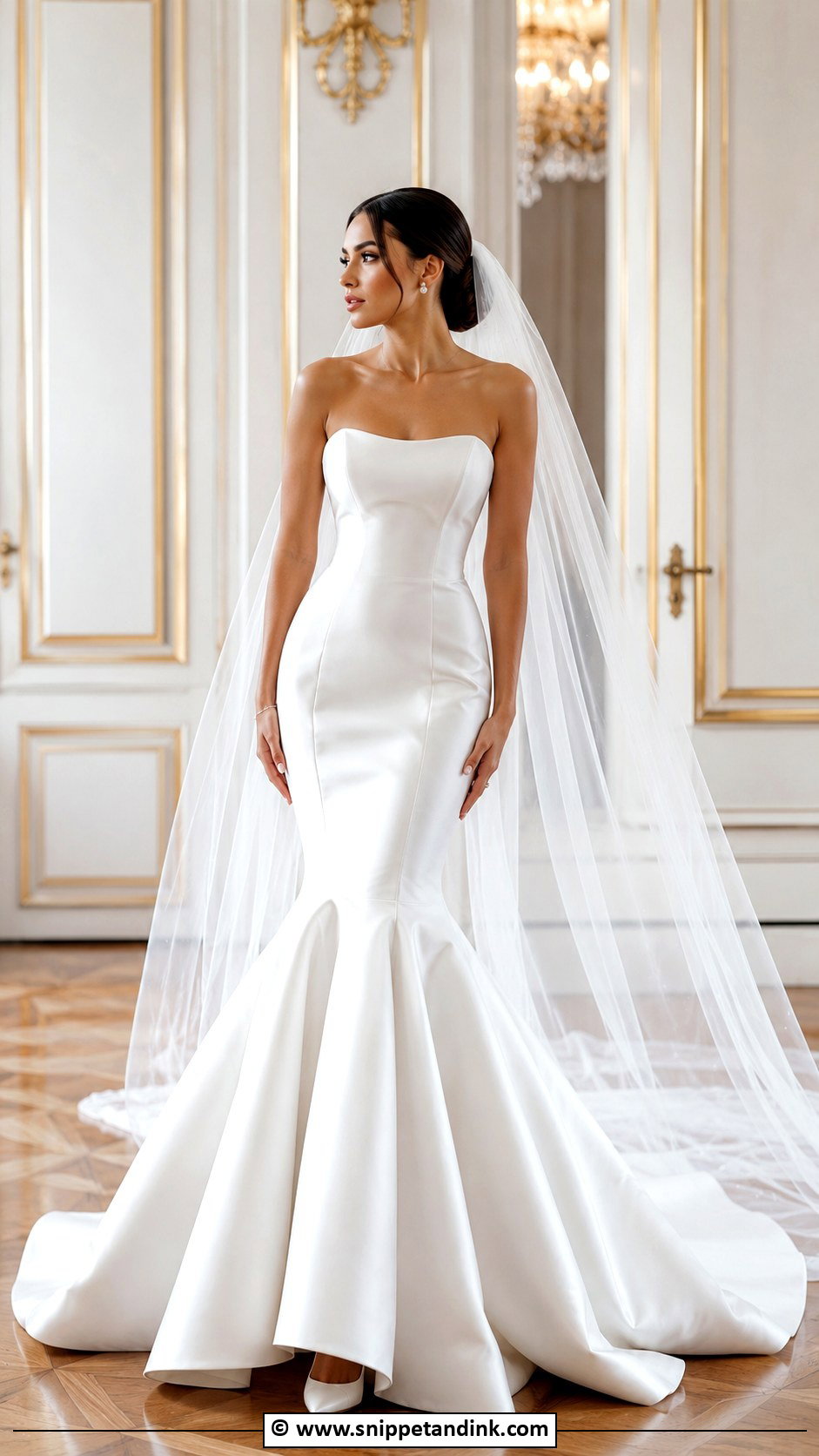 Satin Fishtail Wedding Dress - Snippet and Ink - 25 Fishtail Wedding Dress Ideas