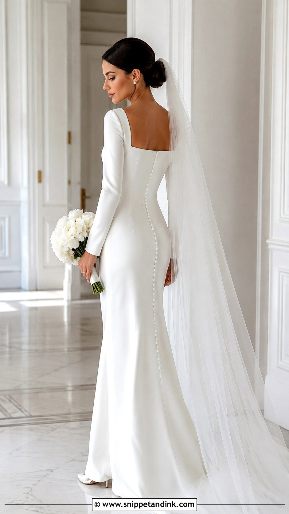 Satin Fitted Wedding Dress With Sleeves - Snippet and Ink - 20 Fitted Wedding Dress with Sleeves