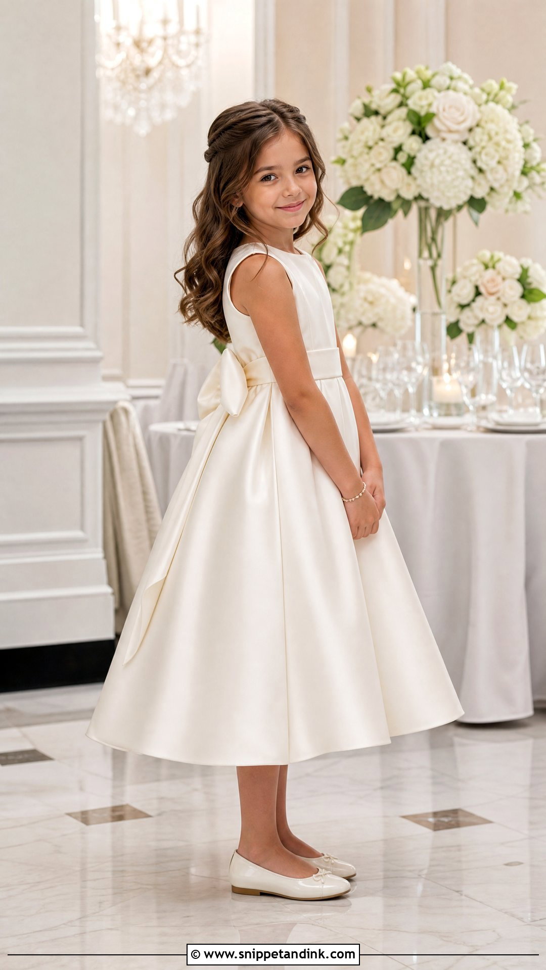 Satin Flower Girl Dress - Snippet and Ink - 25 Flowergirls Wedding Dresses
