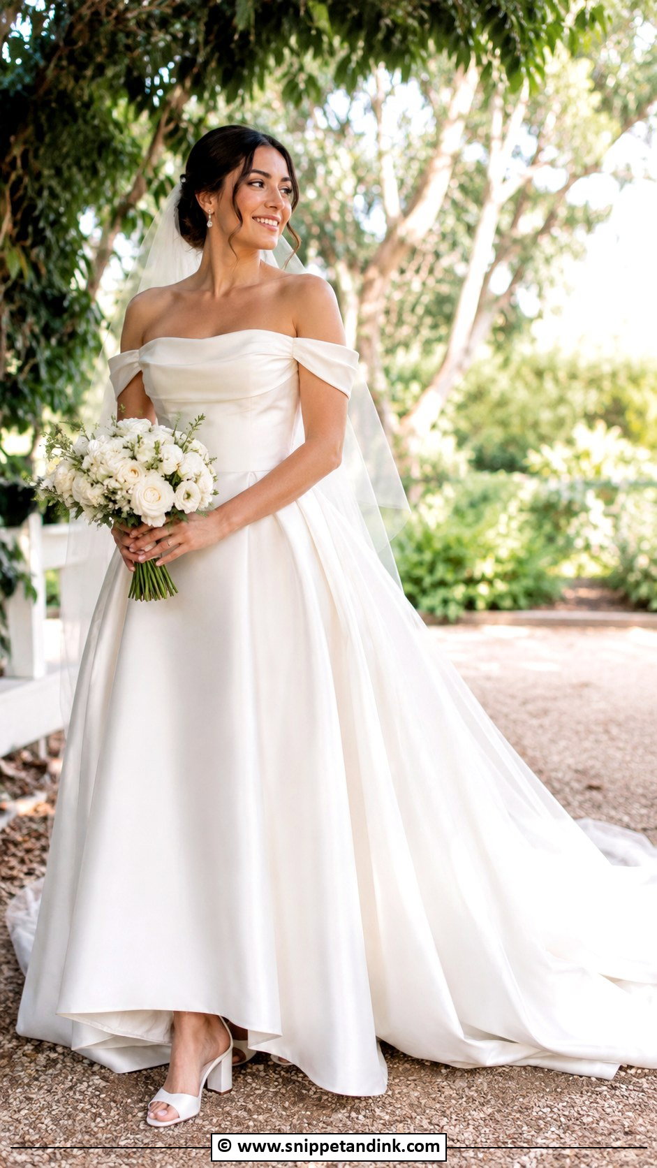 Satin Garden Wedding Dress - Snippet and Ink - 35 Satin Wedding Dress Ideas