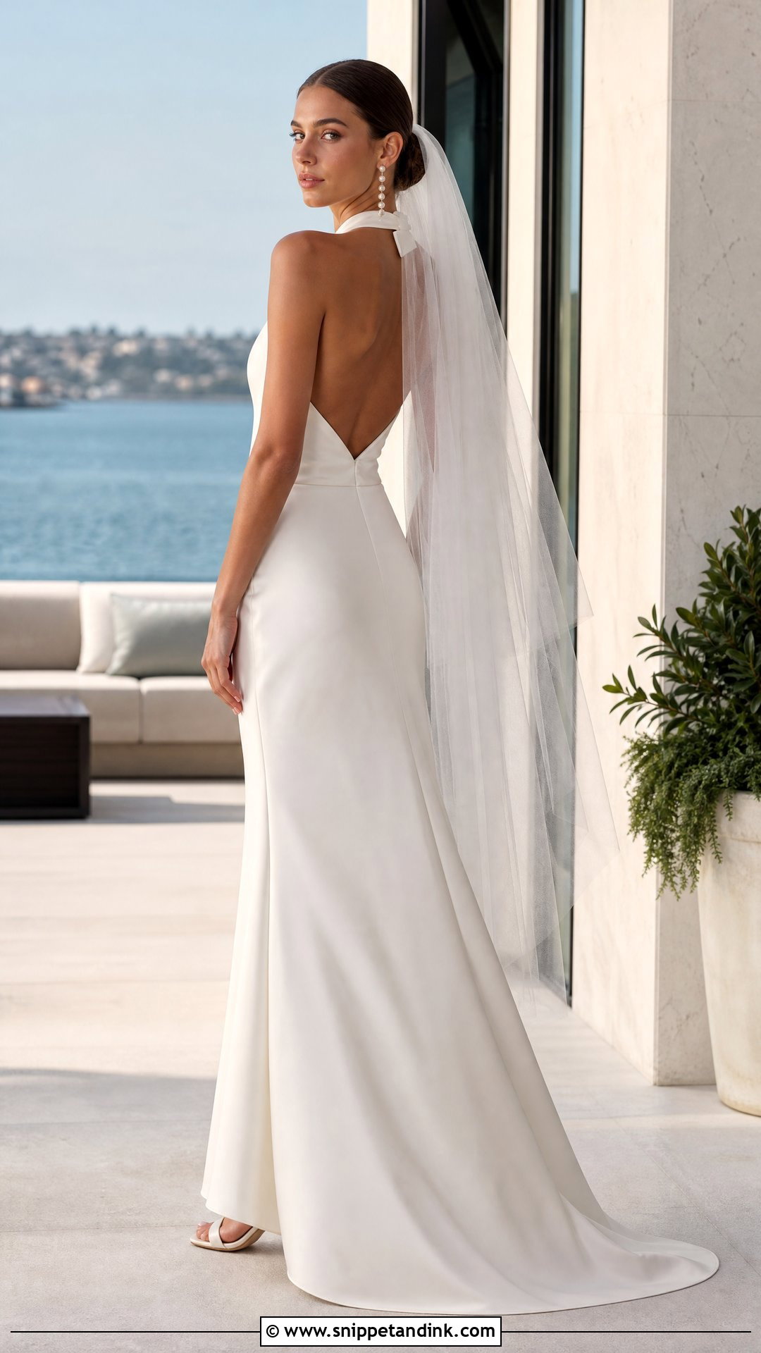 Satin Halter Wedding Dress - Snippet and Ink - 25 Simple Romantic Wedding Dress Ideas