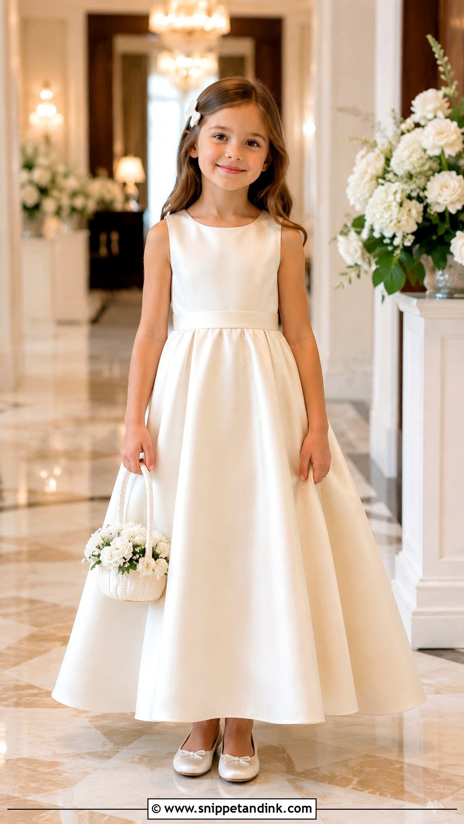 Satin Little Bride Gown - Snippet and Ink - 25 Little Bride Gown Styles