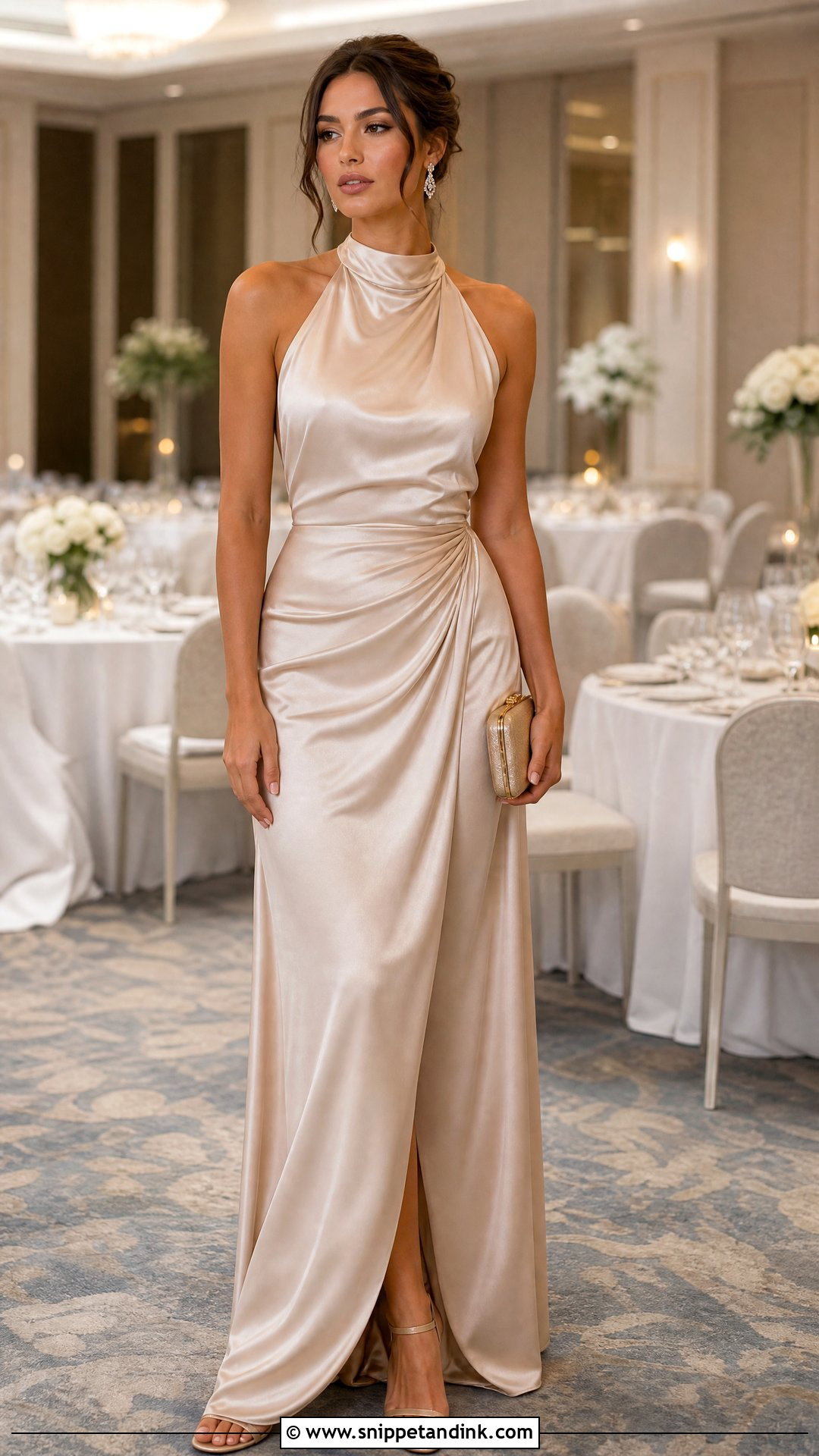 Satin Maid Of Honor Dress - Snippet and Ink - 25 Maid of Honor Outfit Ideas