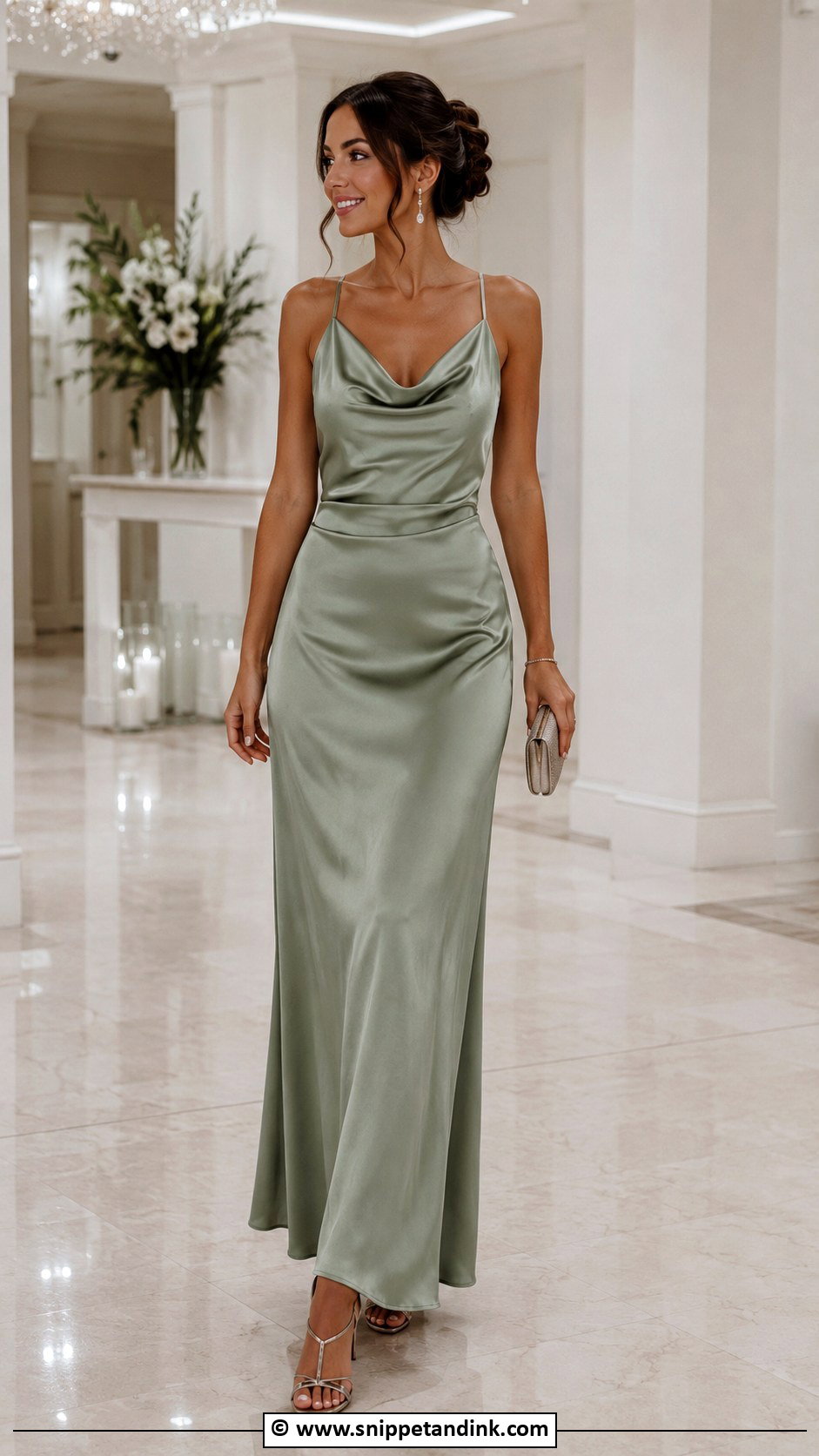 Satin Maxi Dress For Sister Of The Bride - Snippet and Ink - 30 Wedding Dress Ideas for Sisters