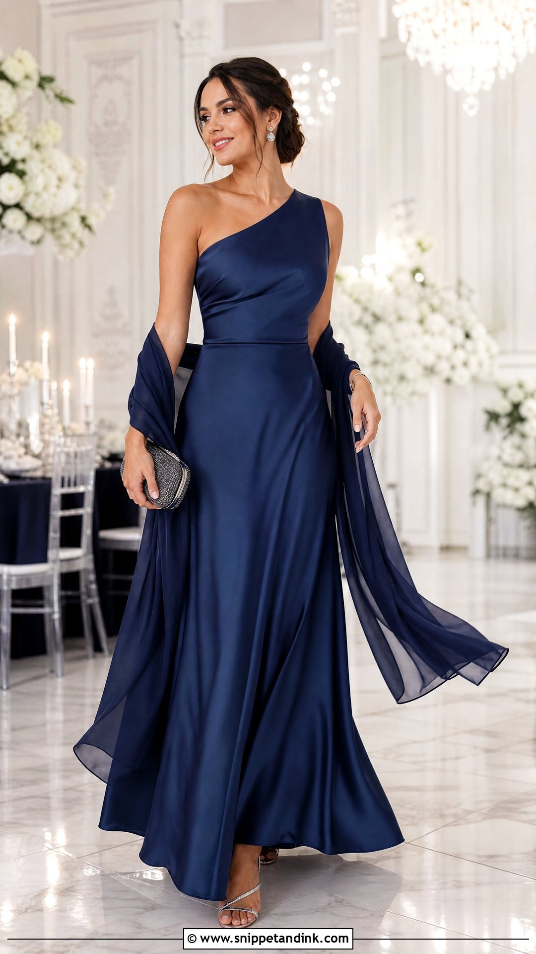 Satin Maxi Skirt Wedding Outfit - Snippet and Ink - 20 Skirts for Wedding Ideas