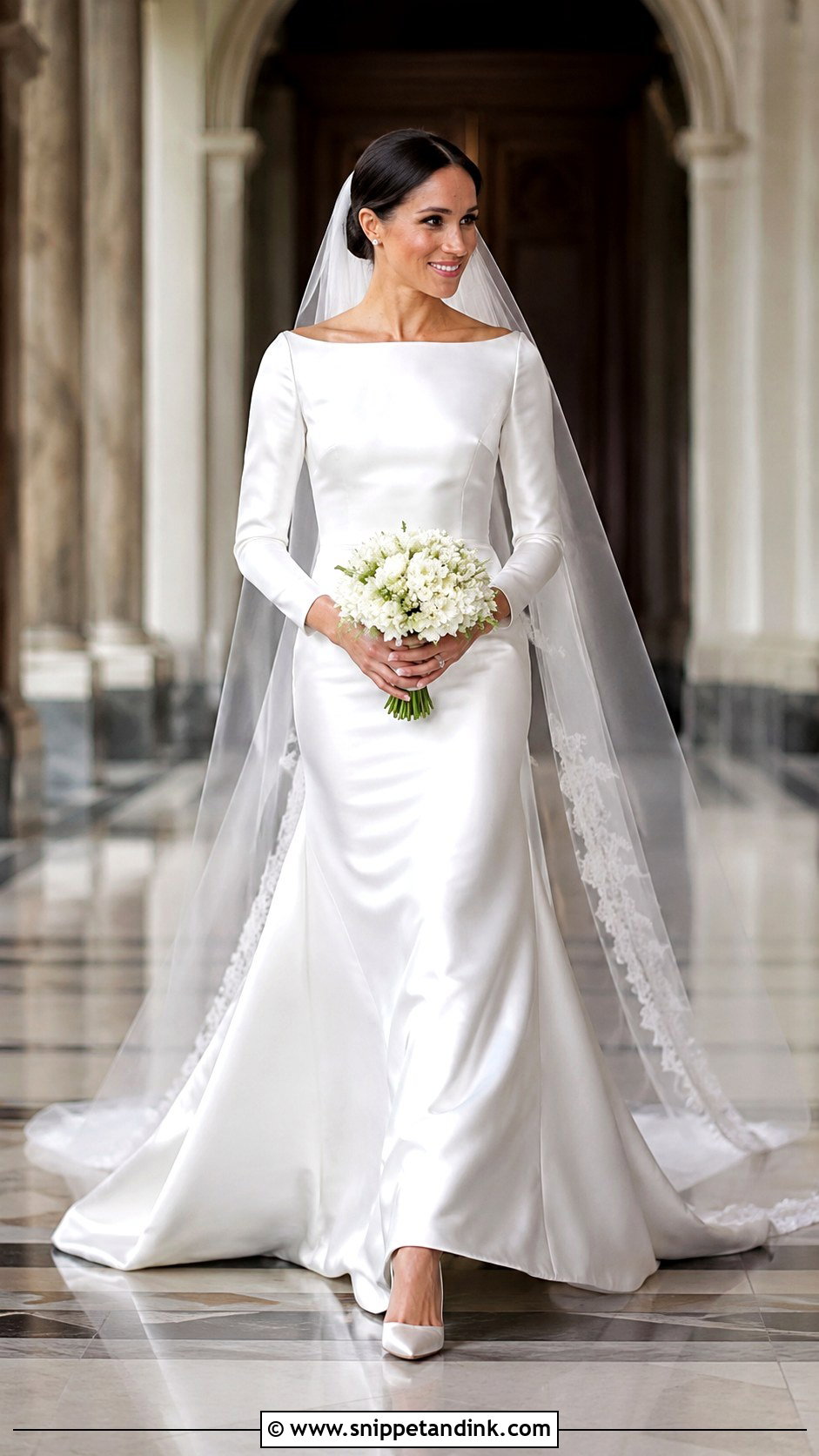 Satin Meghan Wedding Dress - Snippet and Ink - 20 Meghan Wedding Dress Ideas