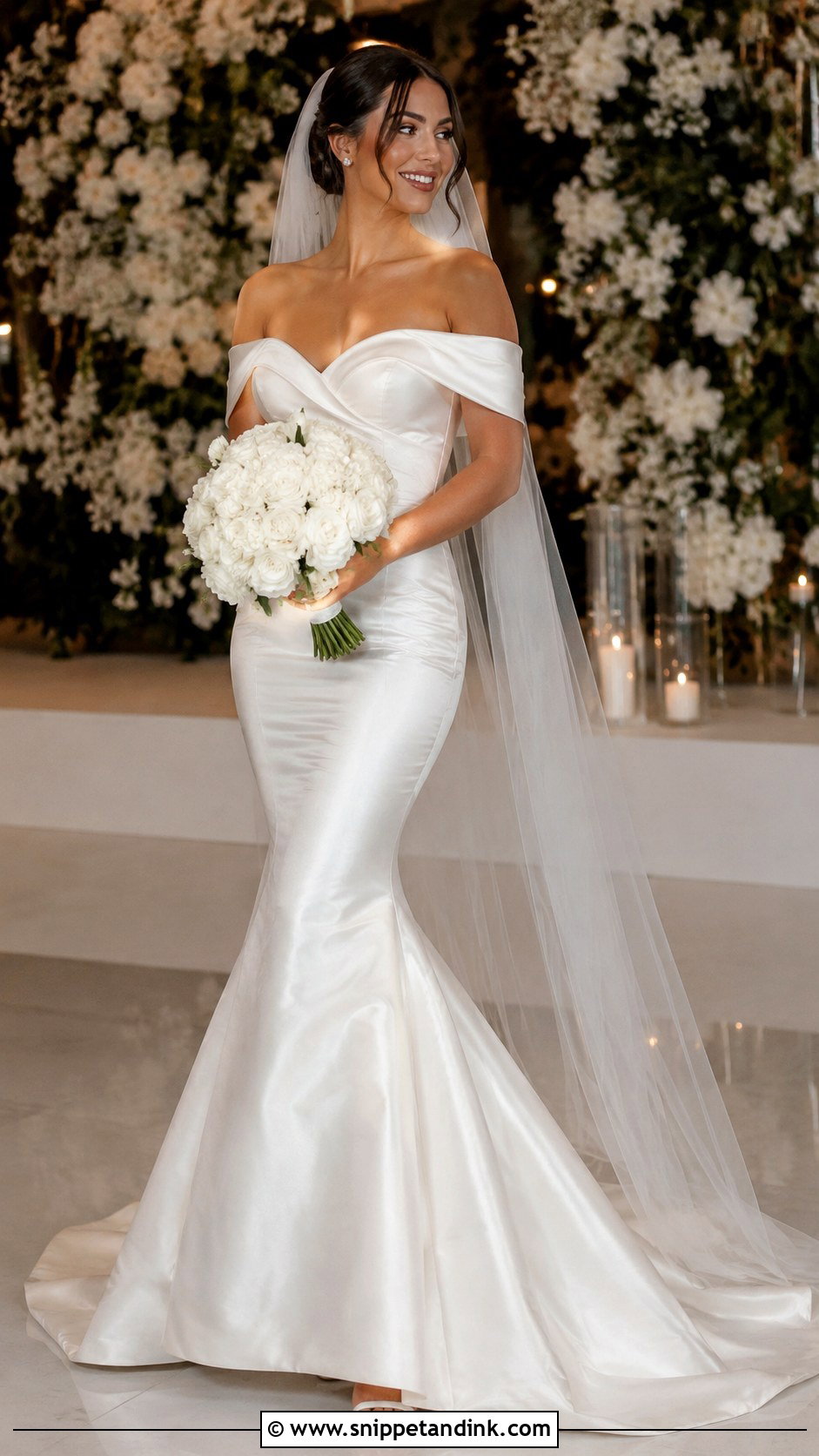 Satin Mermaid Bride Dress - Snippet and Ink - 25 Satin Bride Dress Ideas