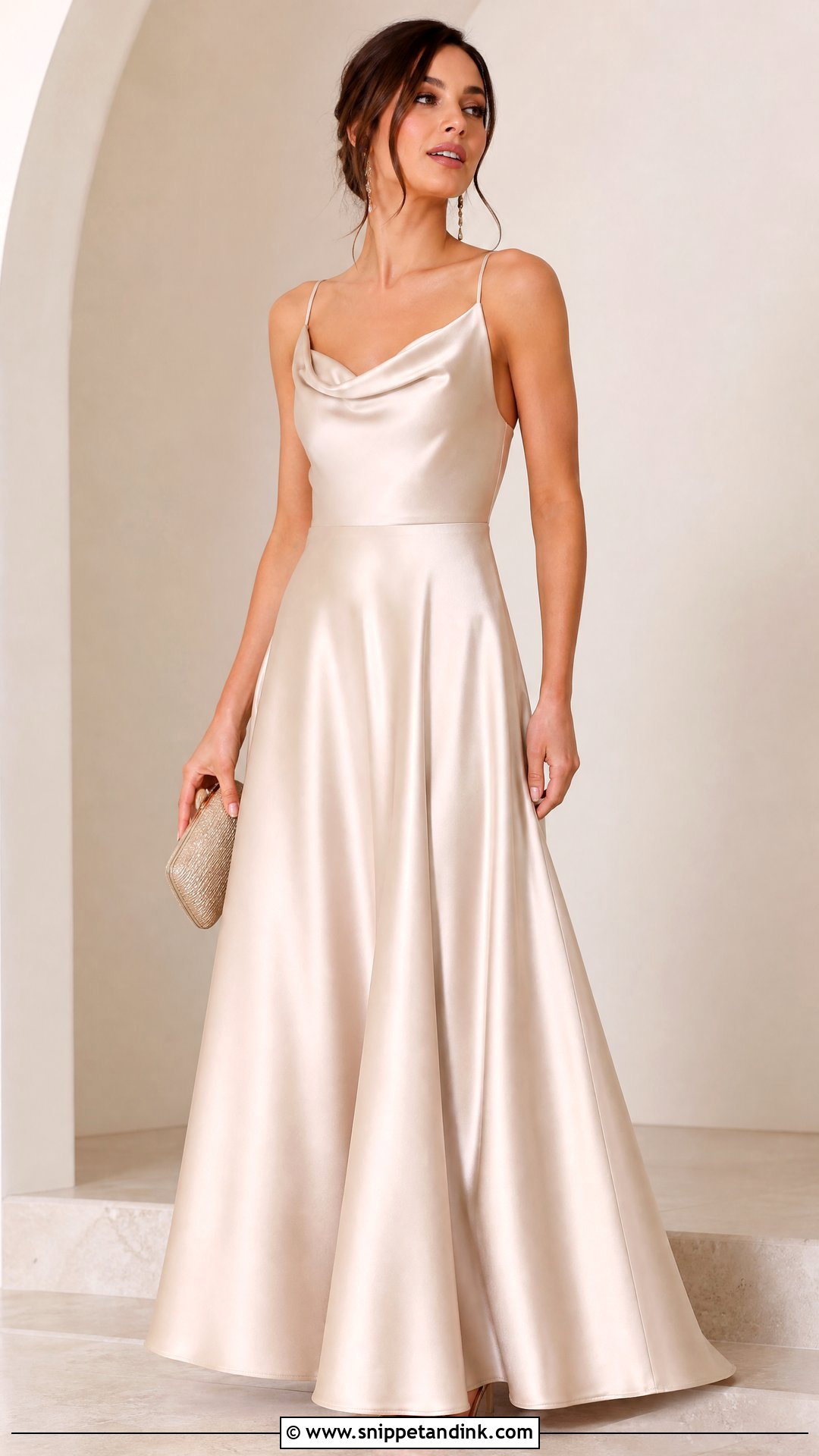 Satin Mermaid Silhouette Dress - Snippet and Ink - 25 Mermaid Silhouette Ideas