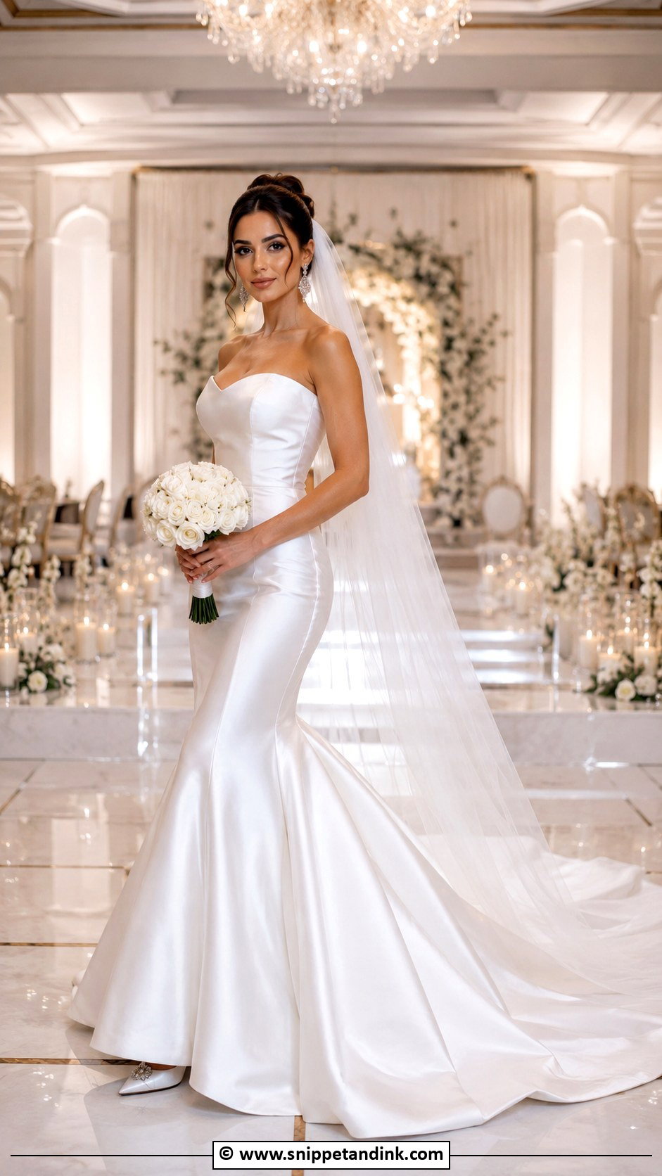 Satin Mermaid Turkish Wedding Dress - Snippet and Ink - 30 Turkish Wedding Dress Ideas