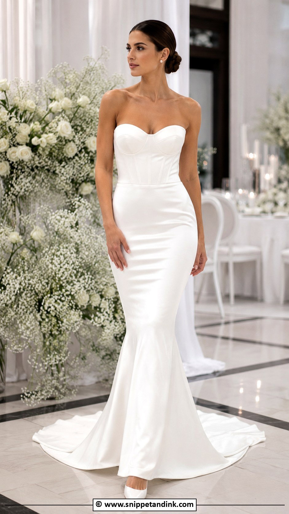 Satin Mermaid Wedding Dress - Snippet and Ink - 25 Elegant Mermaid Wedding Dress Ideas