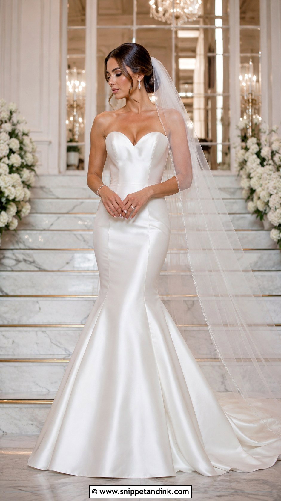 Satin Mermaid Wedding Dress - Snippet and Ink - 25 Classic Timeless Wedding Dress Ideas