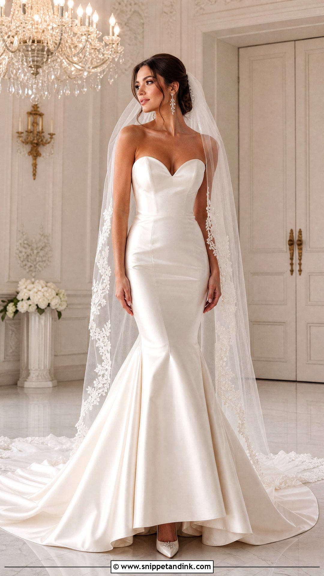 Satin Mermaid Wedding Dress - Snippet and Ink - 25 Satin Bridal Gowns