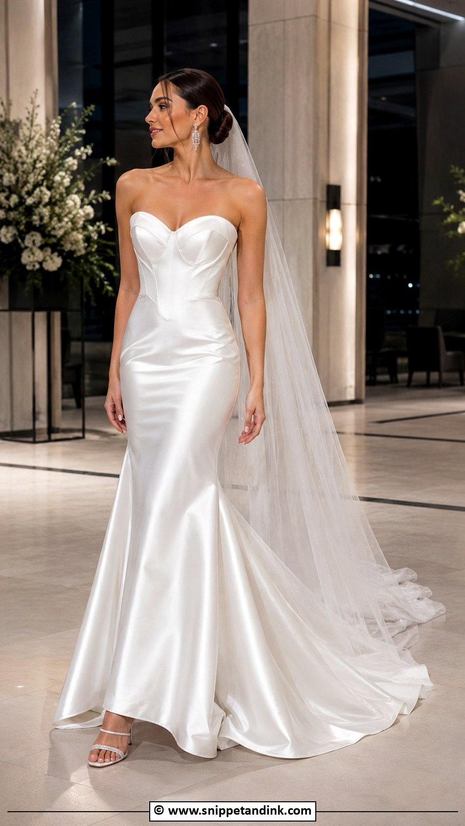 Satin Mermaid Wedding Dress - Snippet and Ink - 25 Elegant Satin Wedding Dress Ideas