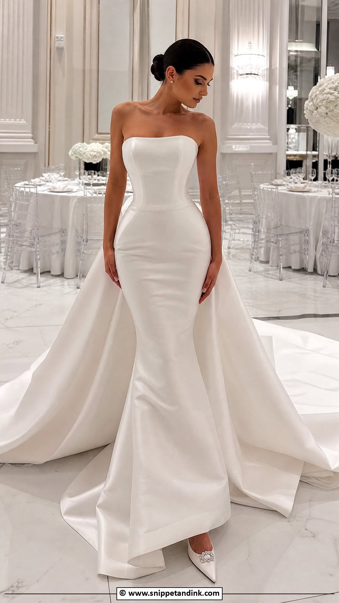 Satin Mermaid Wedding Dress - Snippet and Ink - 35 Mermaid Wedding Dress Ideas