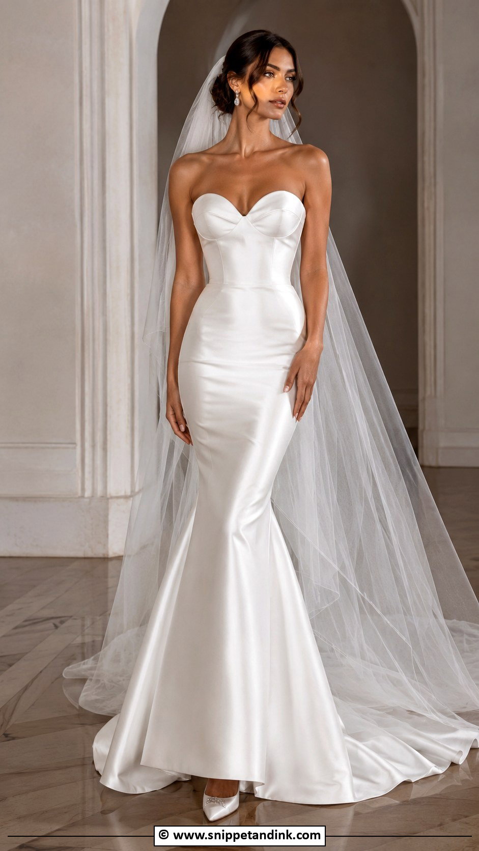Satin Mermaid Wedding Dress - Snippet and Ink - 35 Satin Wedding Dress Ideas
