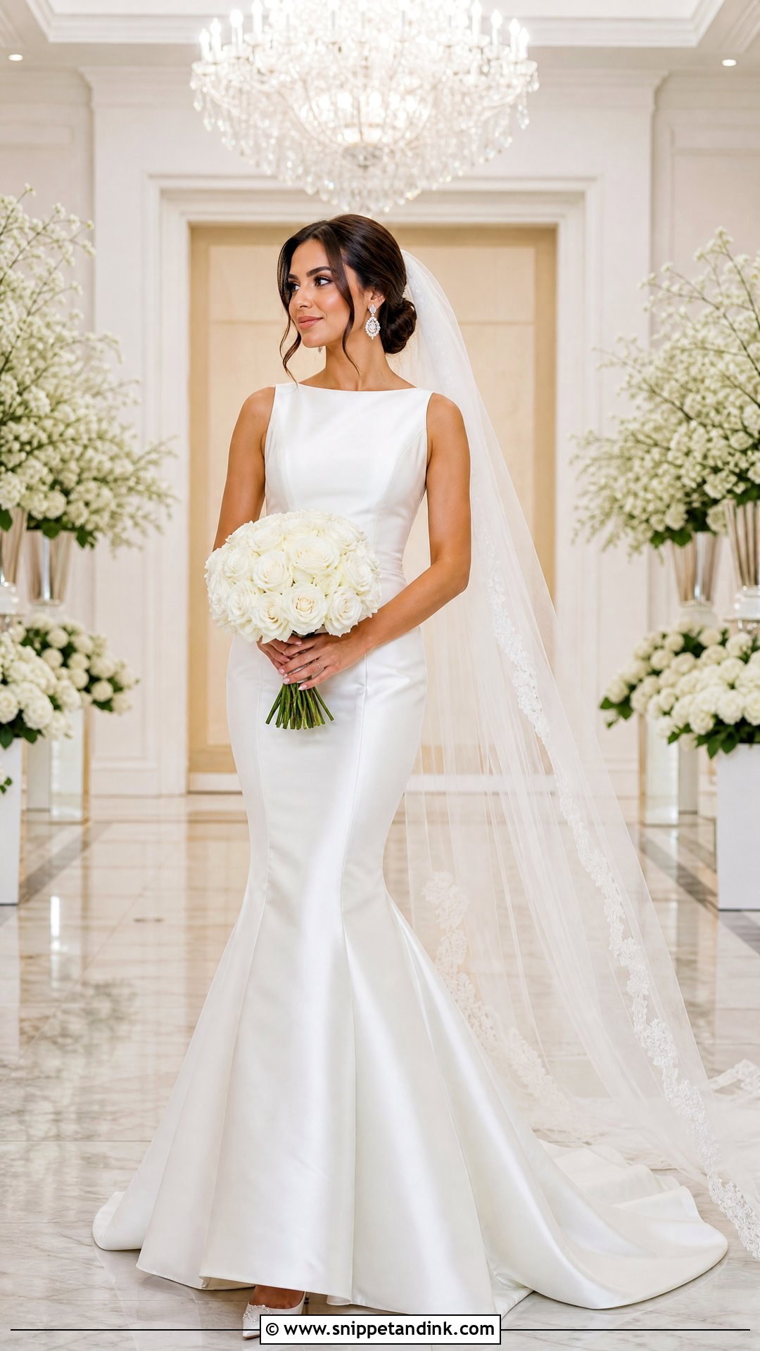 Satin Mermaid Wedding Dress - Snippet and Ink - 25 Bridal Satin Dress Style Ideas