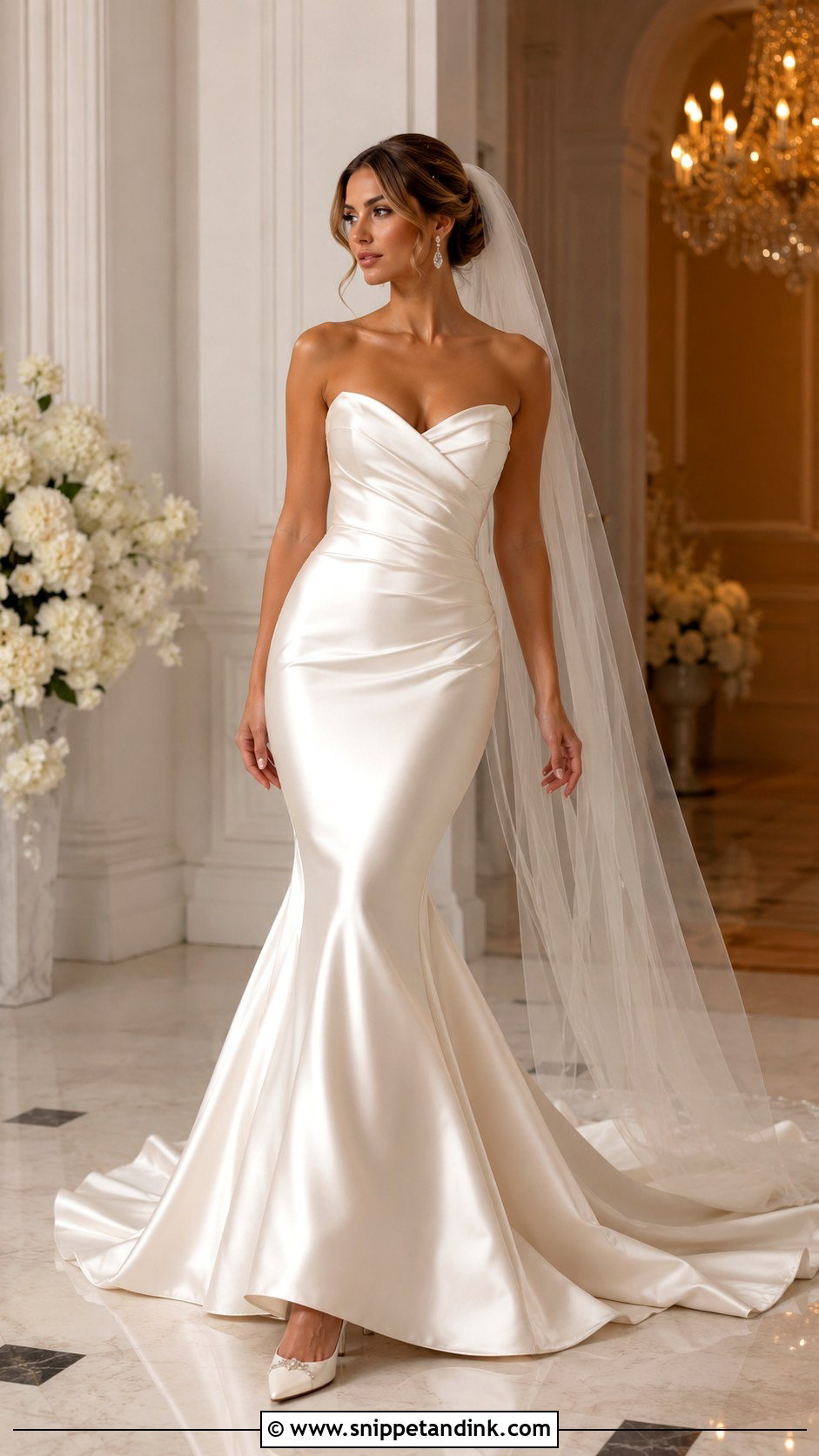 Satin Mermaid Wedding Dress - Snippet and Ink - 30 Satin Wedding Dresses