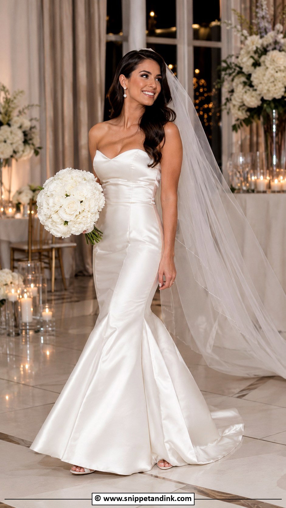 Satin Mermaid Wedding Dress - Snippet and Ink - 25 Classic Timeless Classy Wedding Dress Ideas