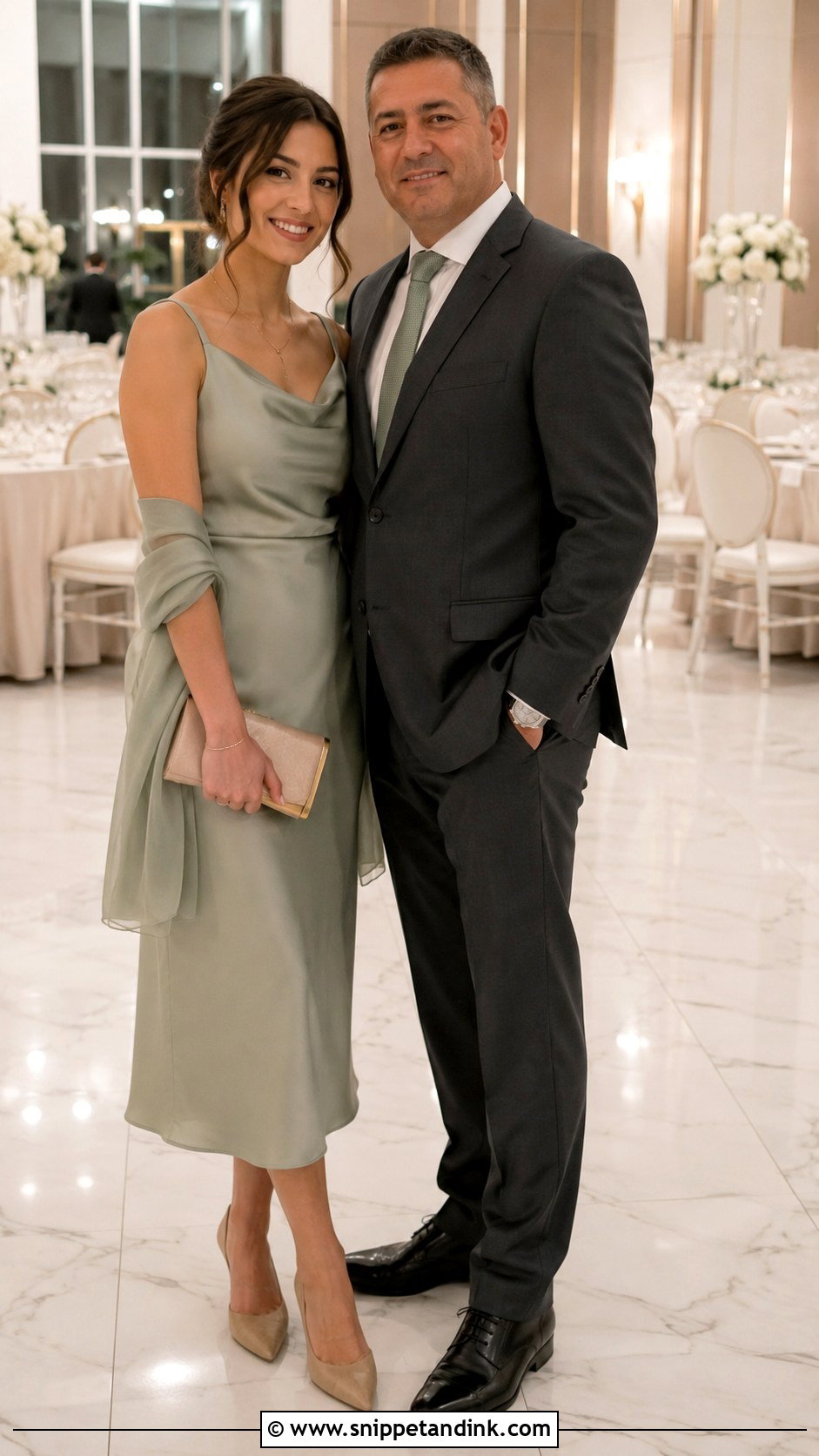 Satin Midi Father Daughter Dance Outfit - Snippet and Ink - 20 Father Daughter Dance Outfit Ideas