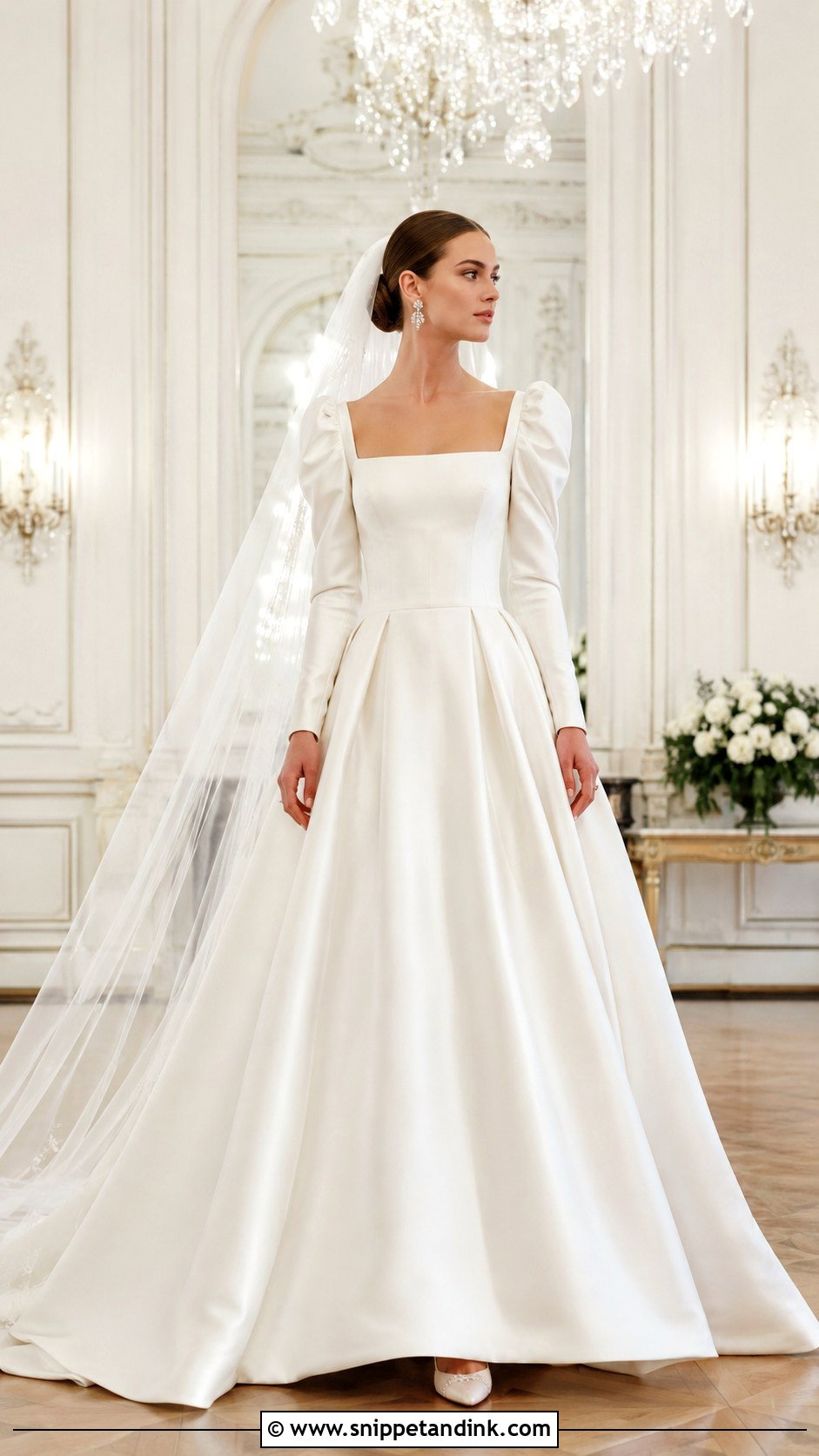 Satin Milkmaid Wedding Dress - Snippet and Ink - 20 Milkmaid Wedding Dress Ideas