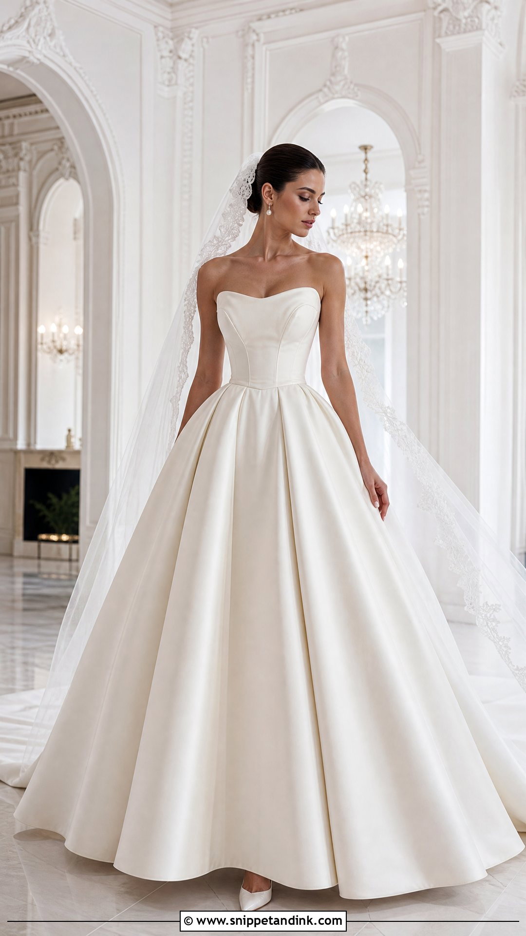 Satin Poofy Wedding Dress - Snippet and Ink - 25 Poofy Wedding Dresses