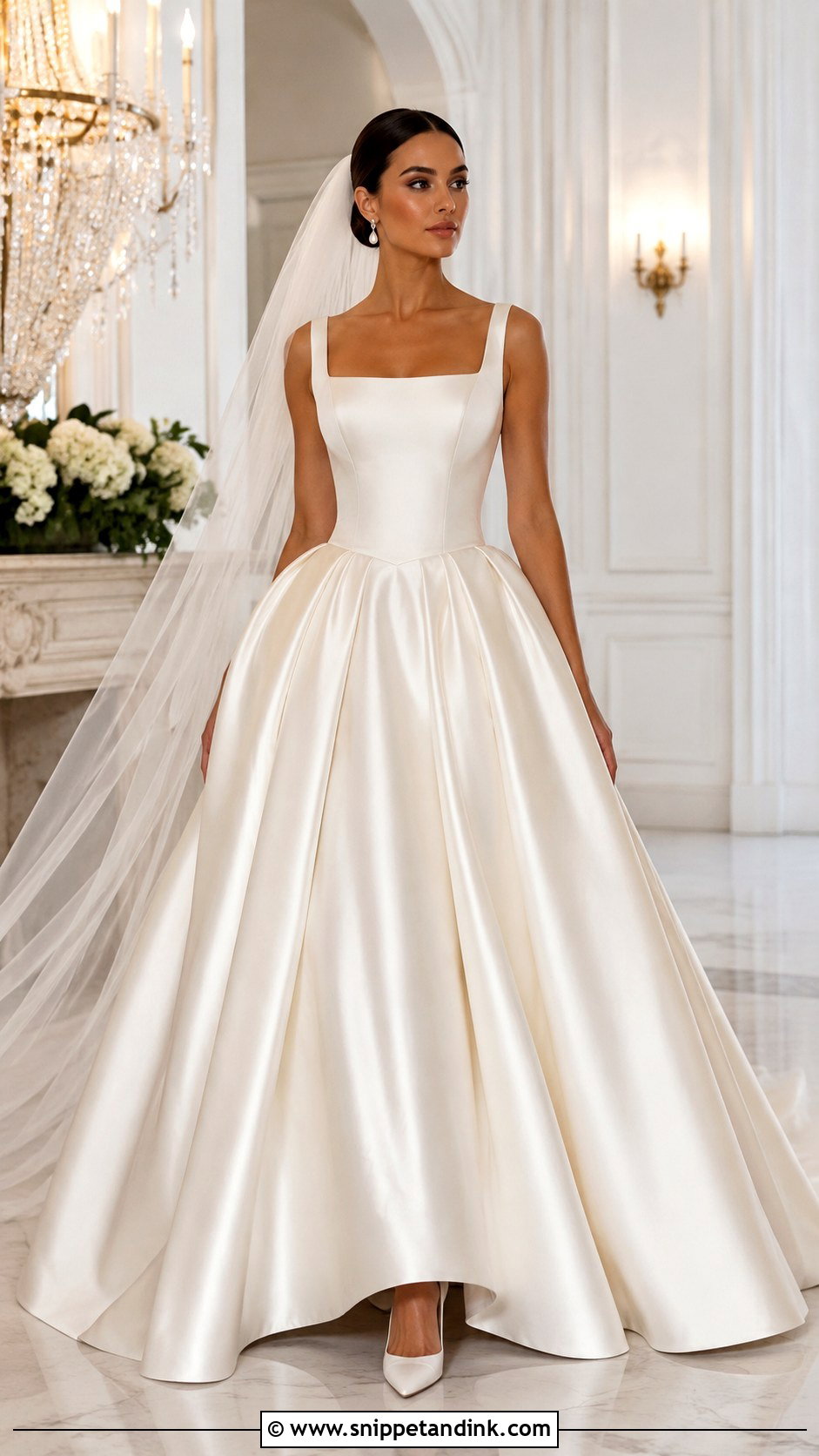 Satin Princess Gown Wedding Dress - Snippet and Ink - 25 Princess Gown Wedding Dress Ideas