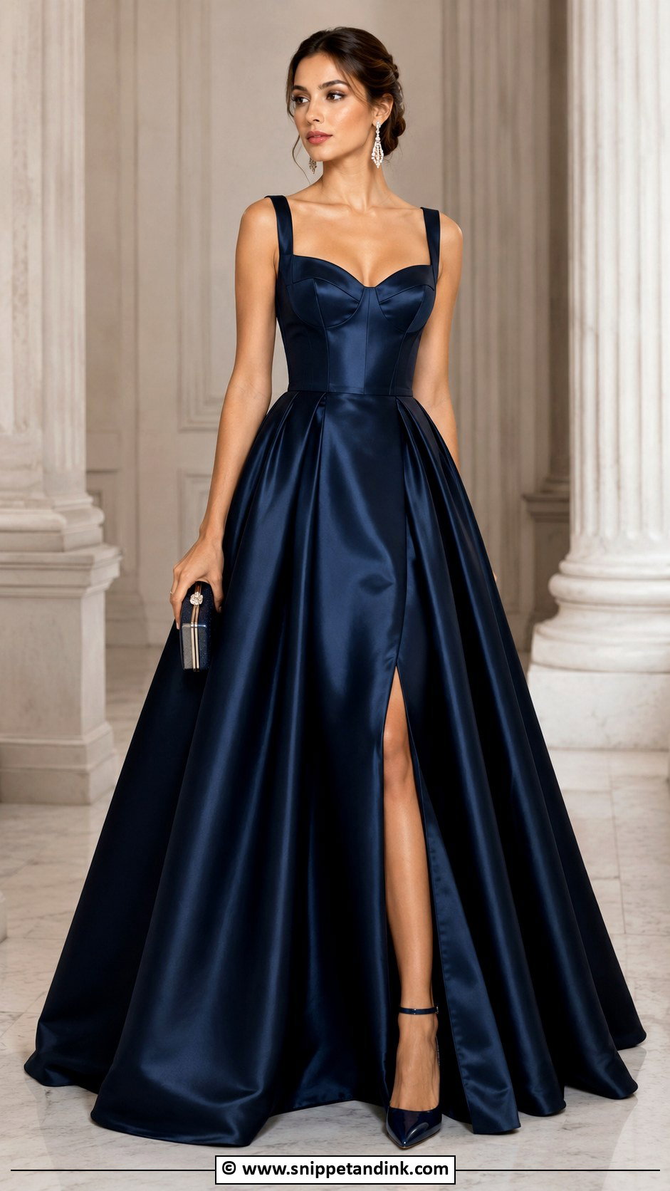 Satin Princess Gown - Snippet and Ink - 35 Princess Gown Ideas