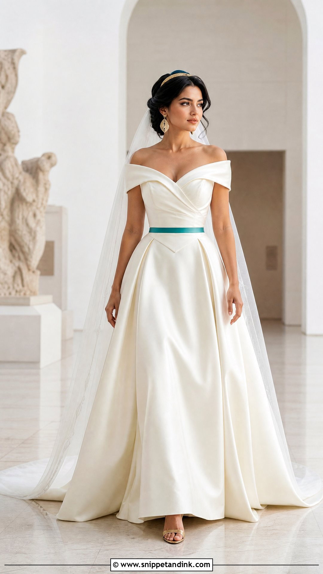 Satin Princess Jasmine Wedding Dress - Snippet and Ink - 20 Princess Jasmine Wedding Dress Ideas