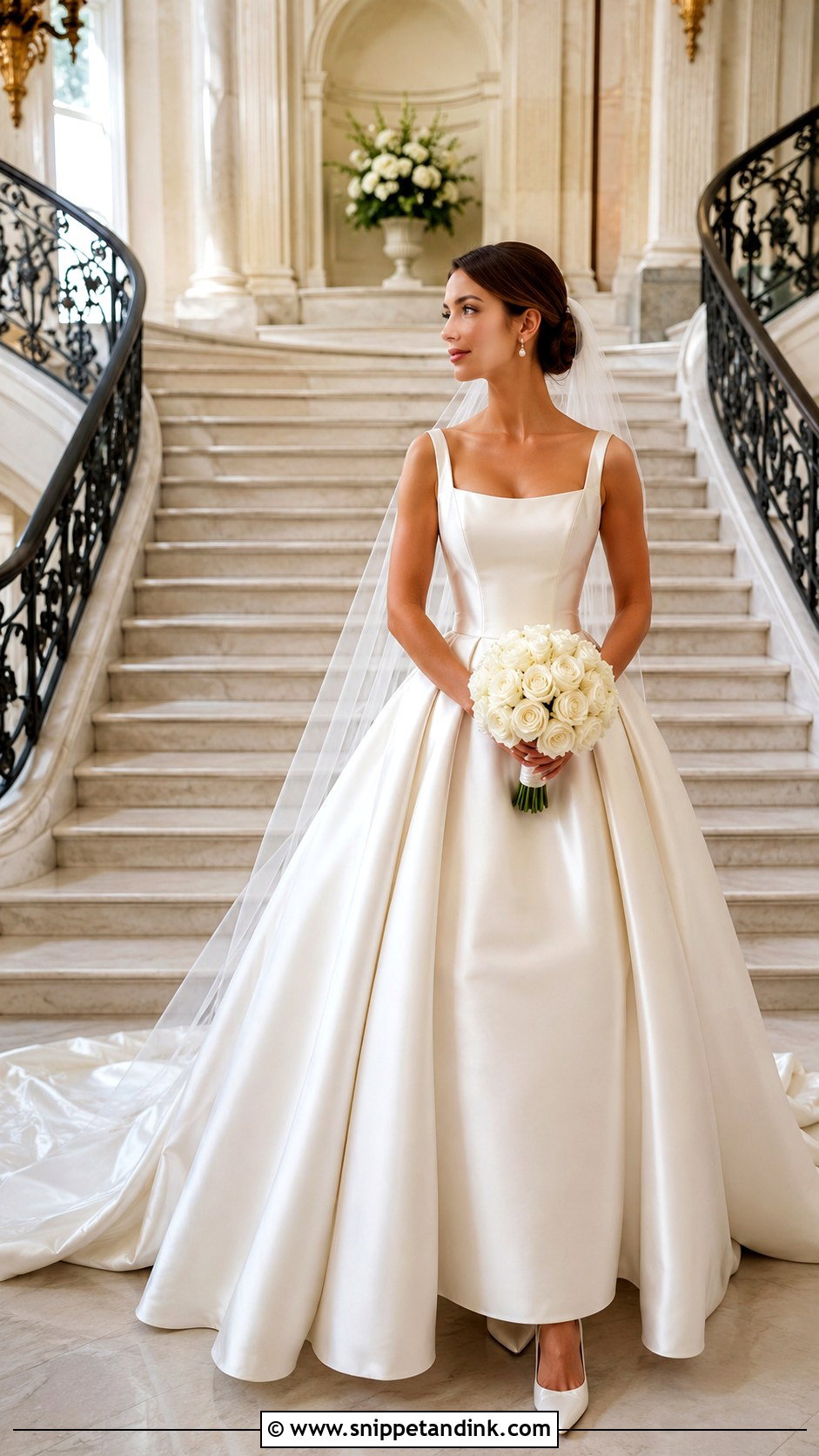 Satin Princess Wedding Dress - Snippet and Ink - 25 Fairytale Wedding Dress Princesses Ideas