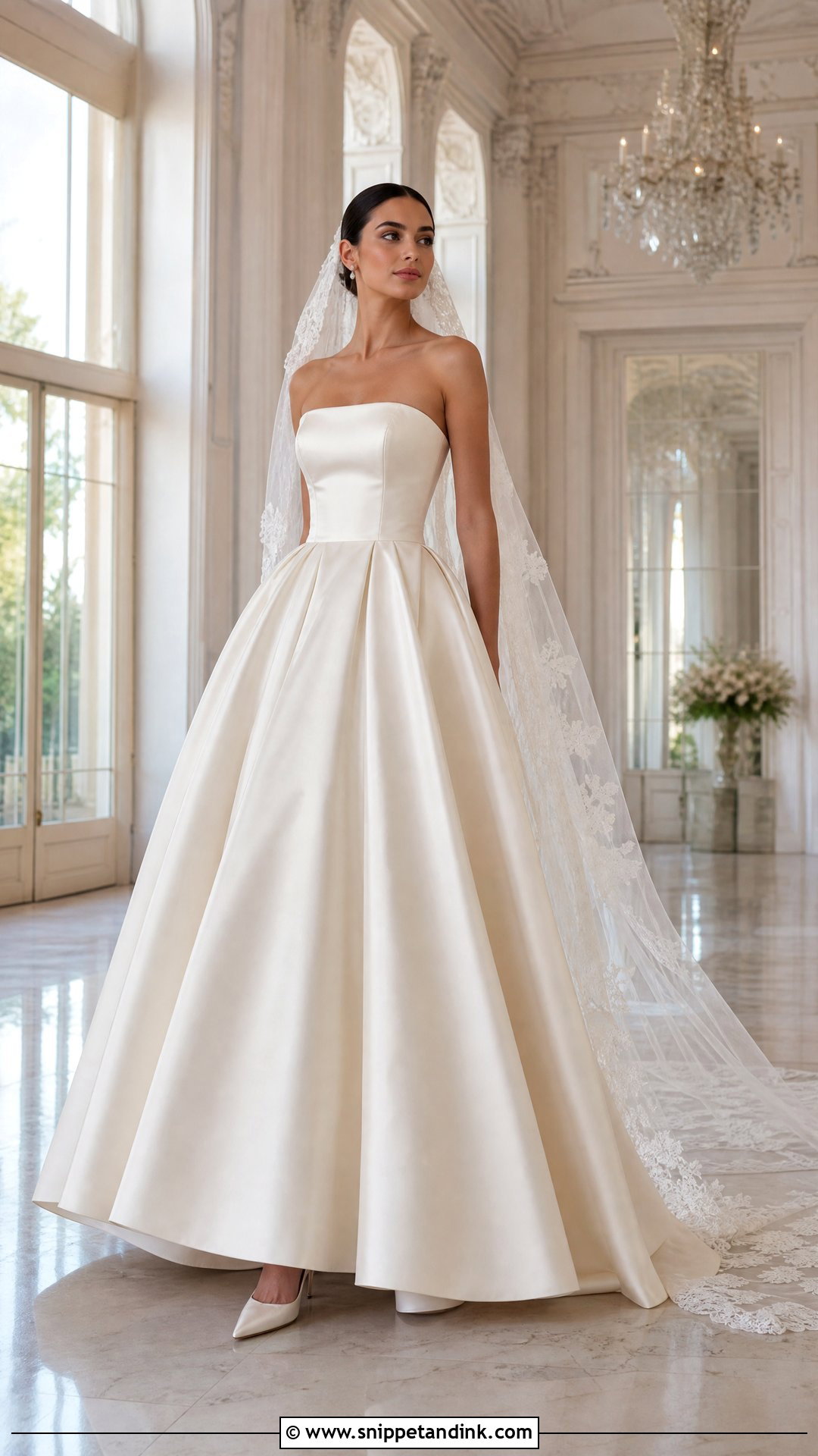 Satin Princess Wedding Dress - Snippet and Ink - 20 Princess Style Wedding Dress Ideas