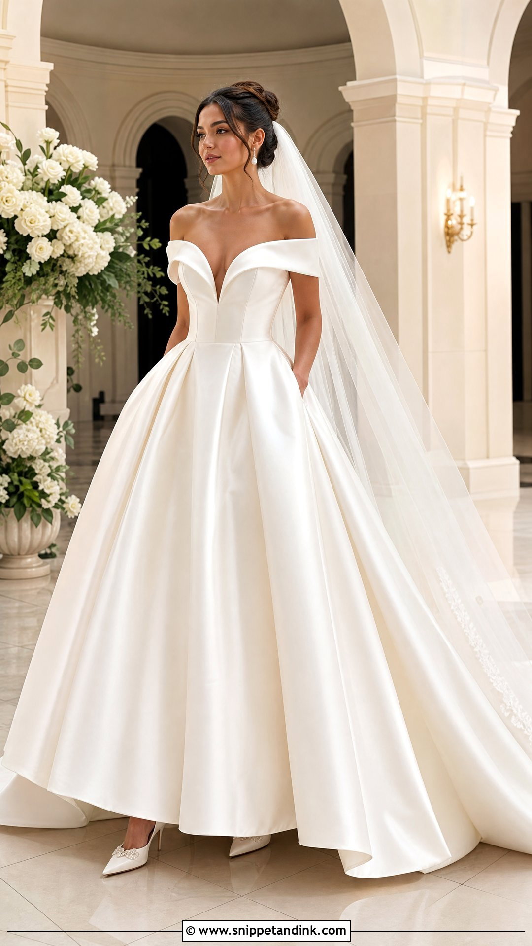 Satin Princess Wedding Gown - Snippet and Ink - 25 Princess Wedding Gown Ideas