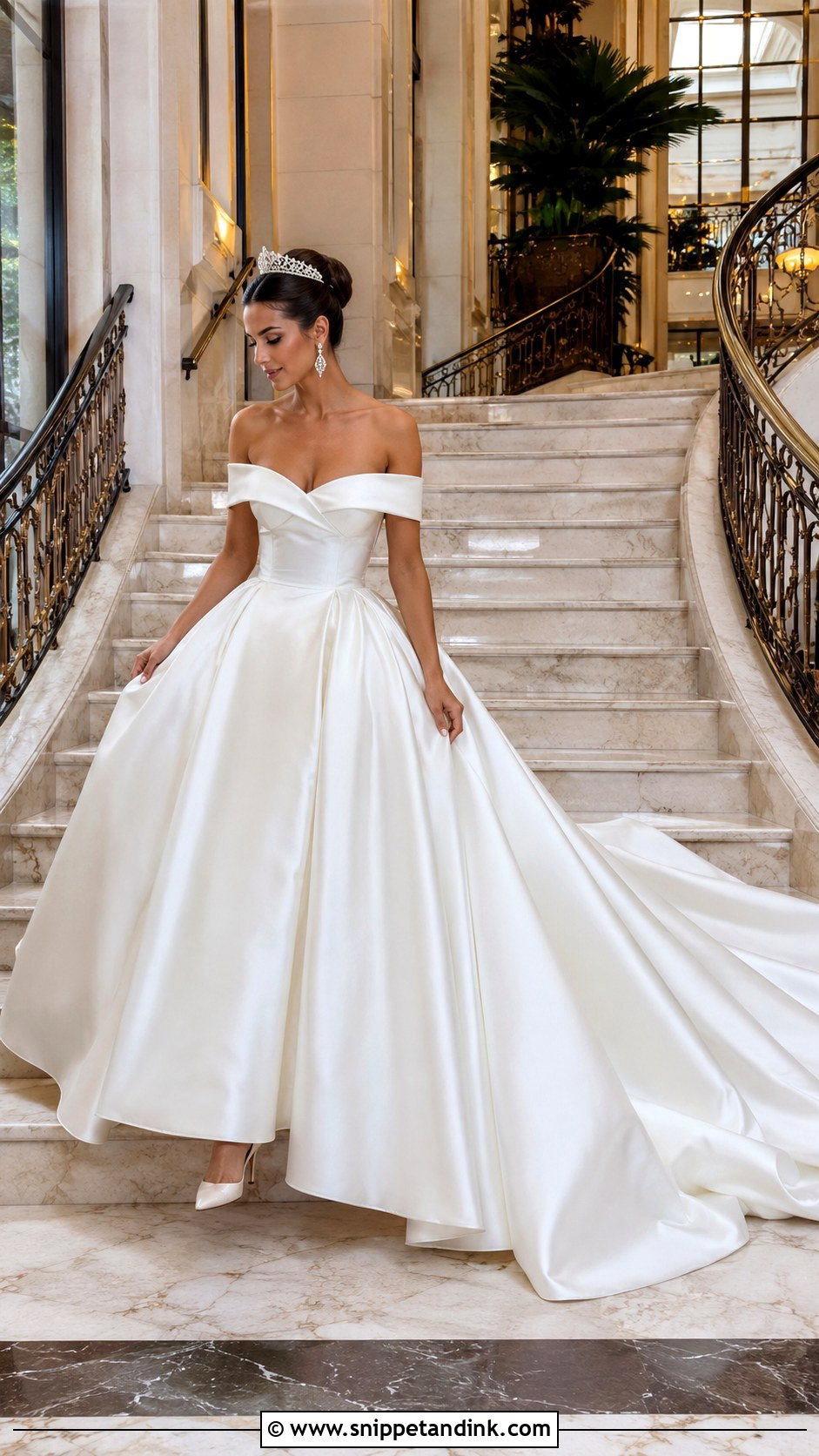 Satin Royal Wedding Ball Gown - Snippet and Ink - 20 Royal Wedding Dress Queens Ideas