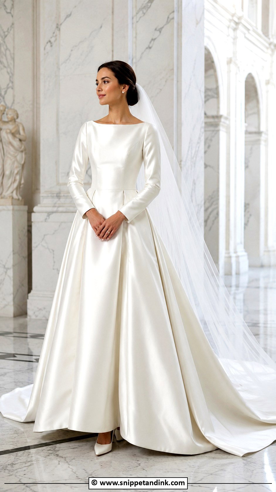 Satin Royal Wedding Dress - Snippet and Ink - 35 Royal Wedding Dress Ideas