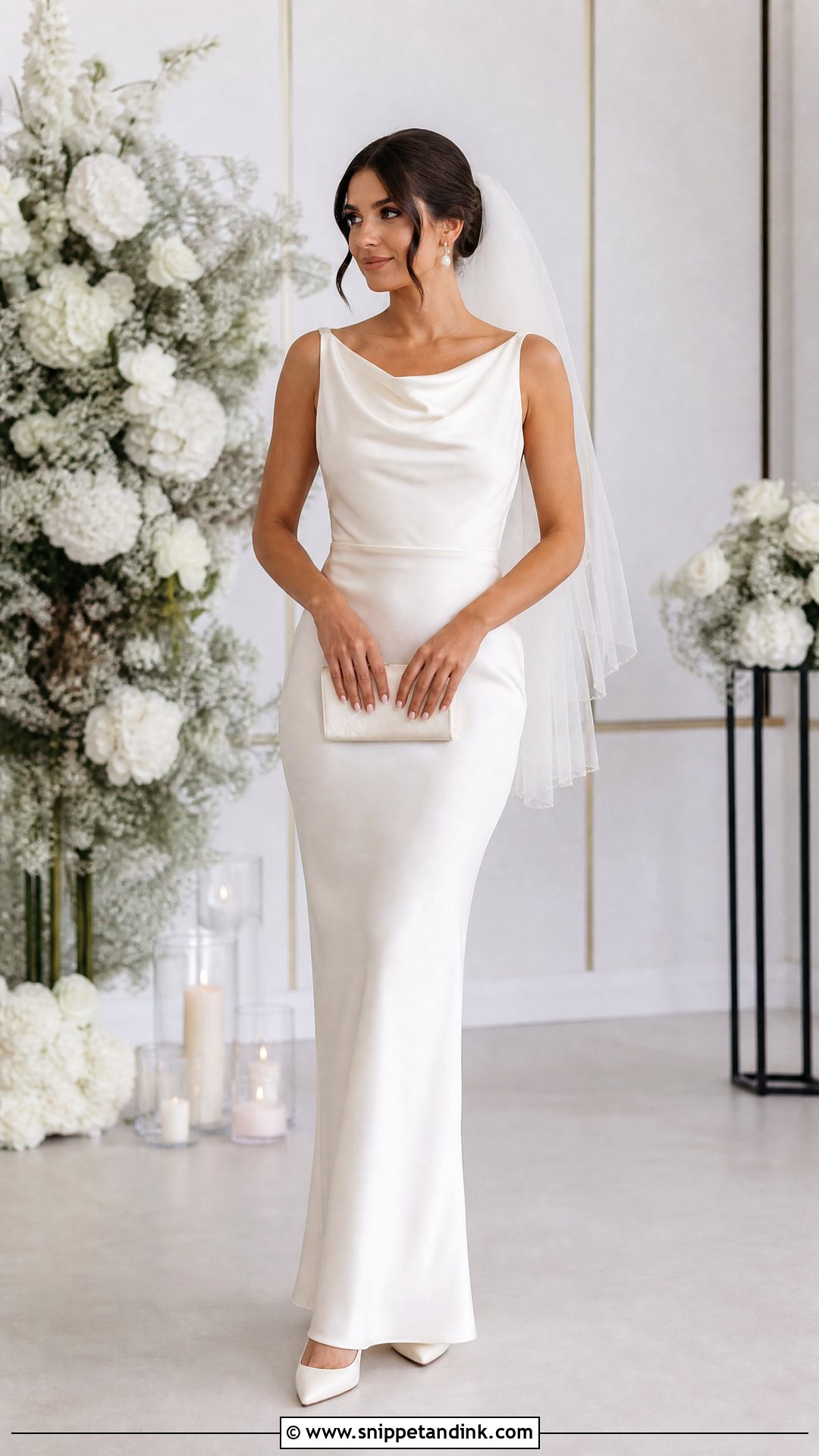 Satin Sheath Wedding Dress No Train - Snippet and Ink - 20 Wedding Dress No Train Ideas