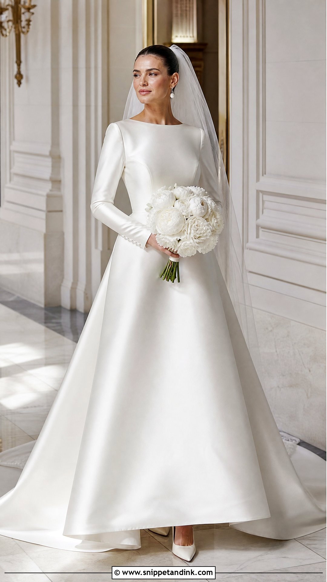 Satin Sleeve Wedding Dress - Snippet and Ink - 20 Simple Wedding Dress Sleeves