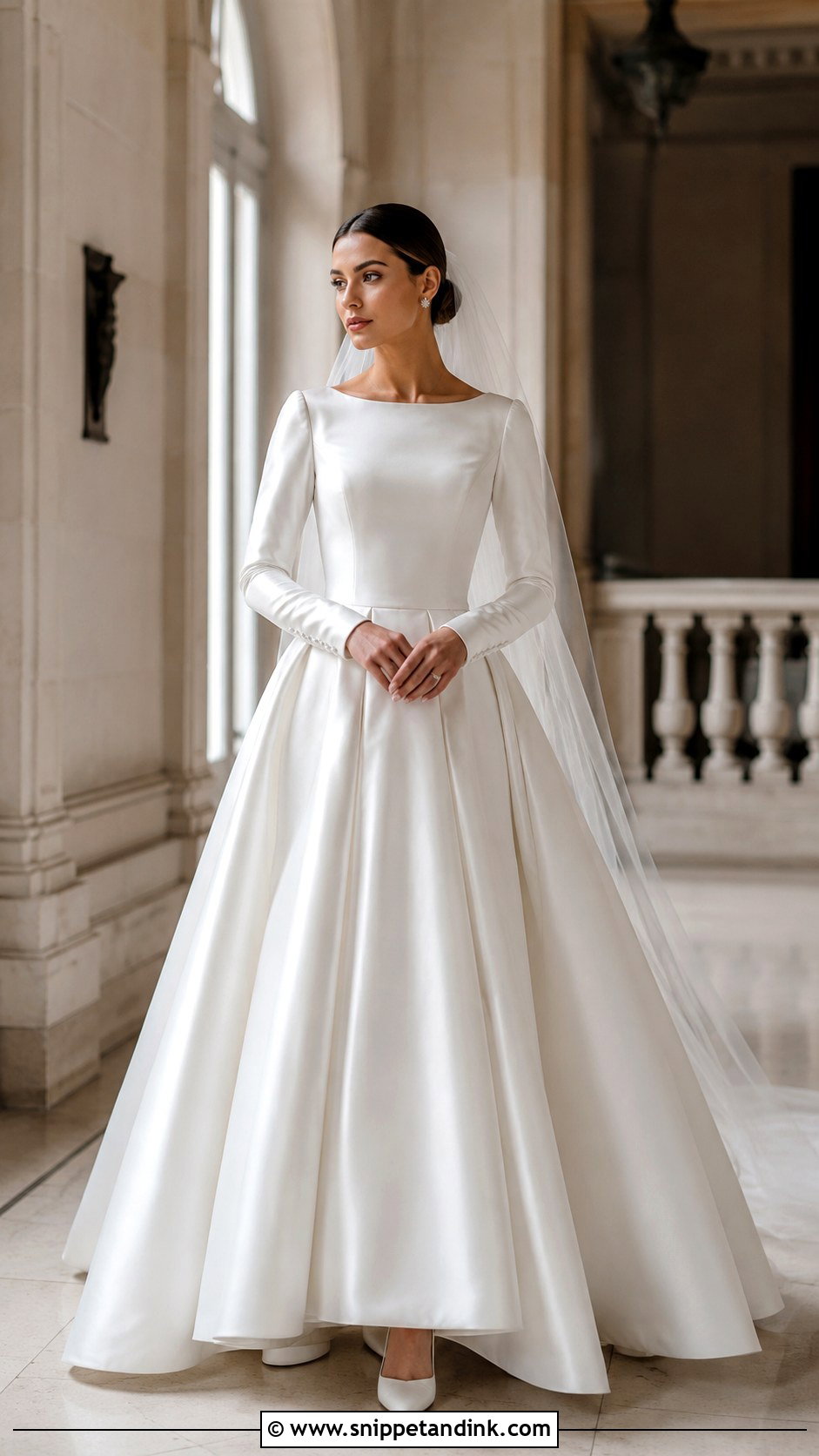Satin Sleeves for a Wedding Dress - Snippet and Ink - 20 Adding Sleeves to Wedding Dress