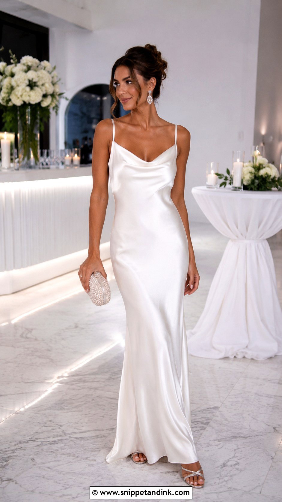 Satin Slip After Party Wedding Dress - Snippet and Ink - 20 After Party Wedding Dress Long Ideas