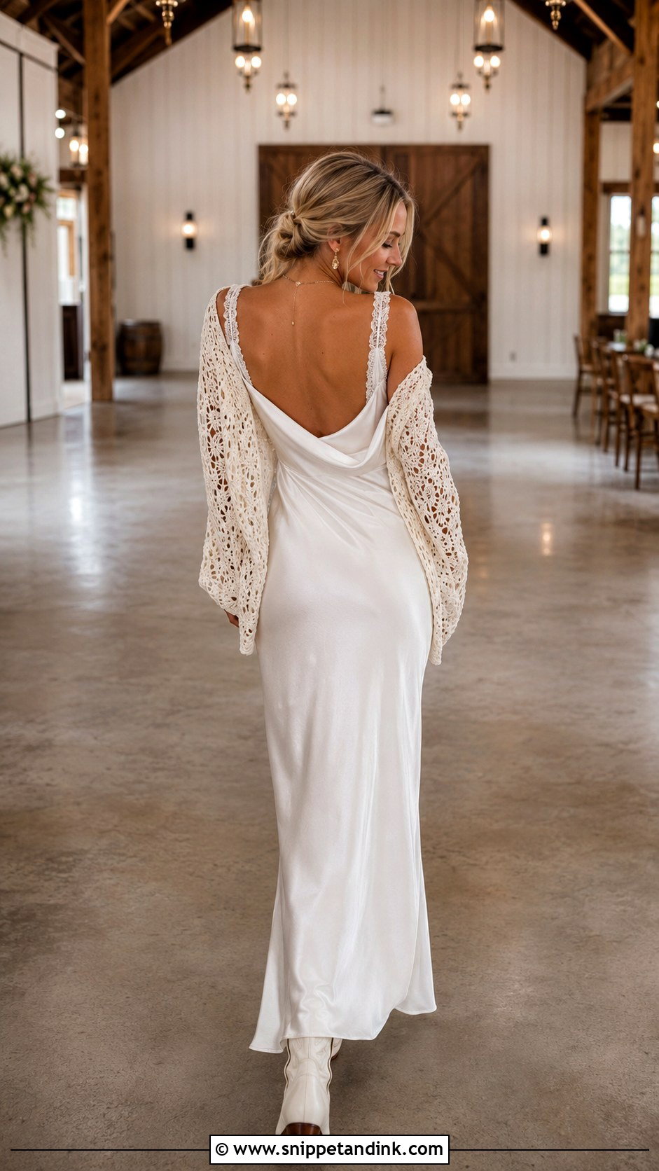 Satin Slip Boho Country Wedding Dress - Snippet and Ink - 20 Boho Country Wedding Dress Ideas