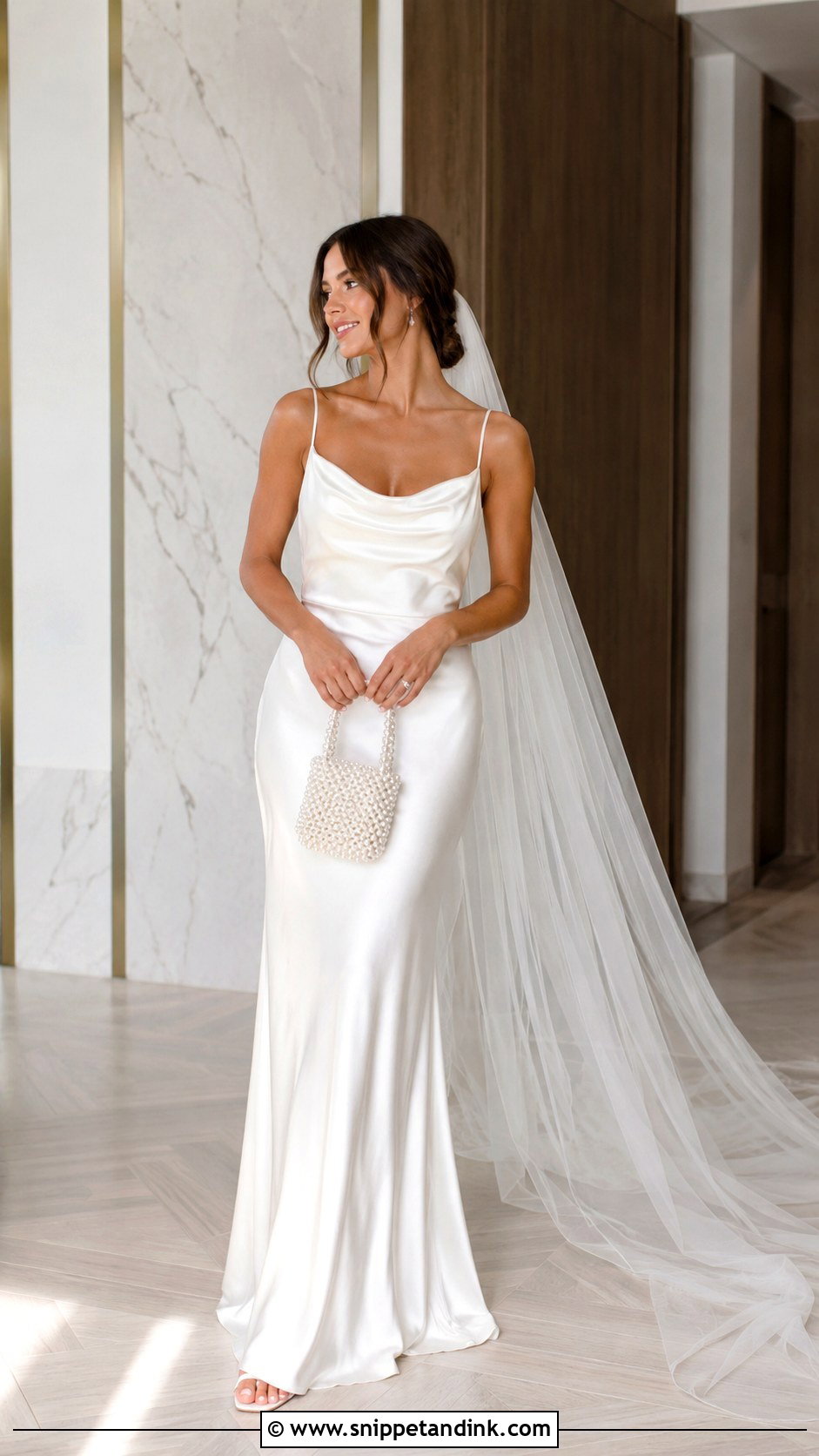 Satin Slip Bridal Dress - Snippet and Ink - 20 Bridal Women Ideas