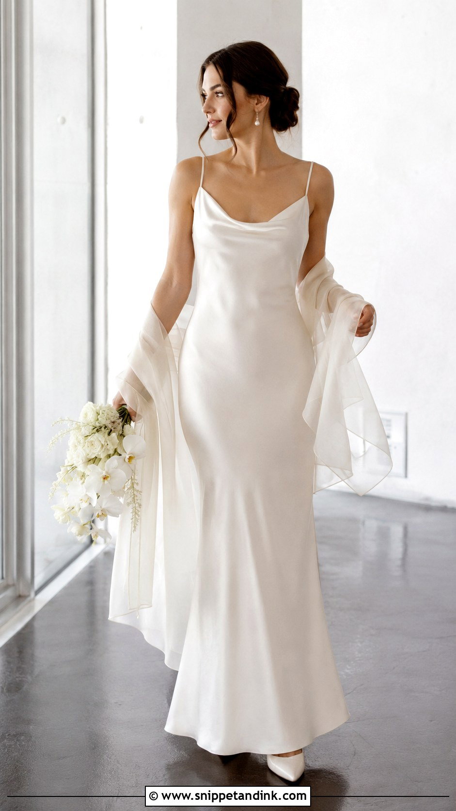Satin Slip Bride Dress - Snippet and Ink - 25 Satin Bride Dress Ideas